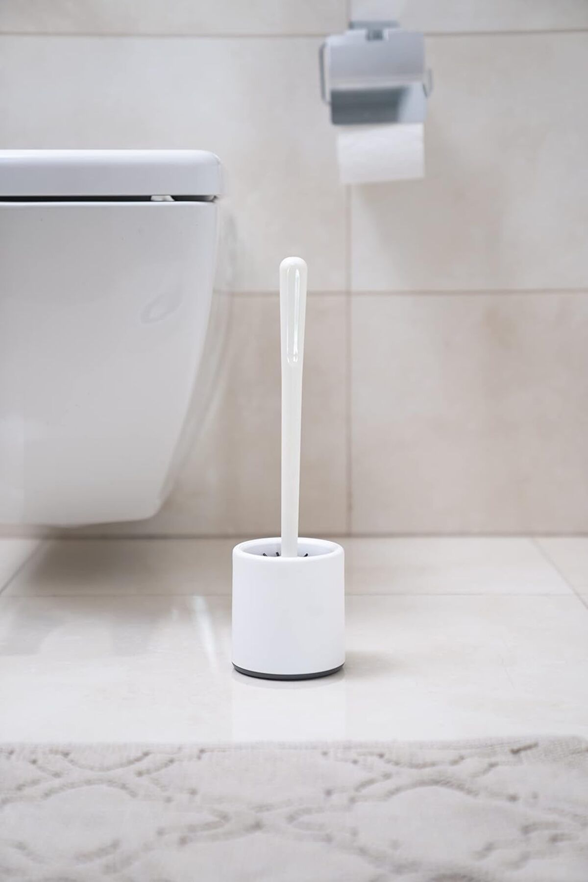 STOREMAX jvnnastore HOME Silikon Klozet WC Tuvalet Fırçası Beyaz 646268