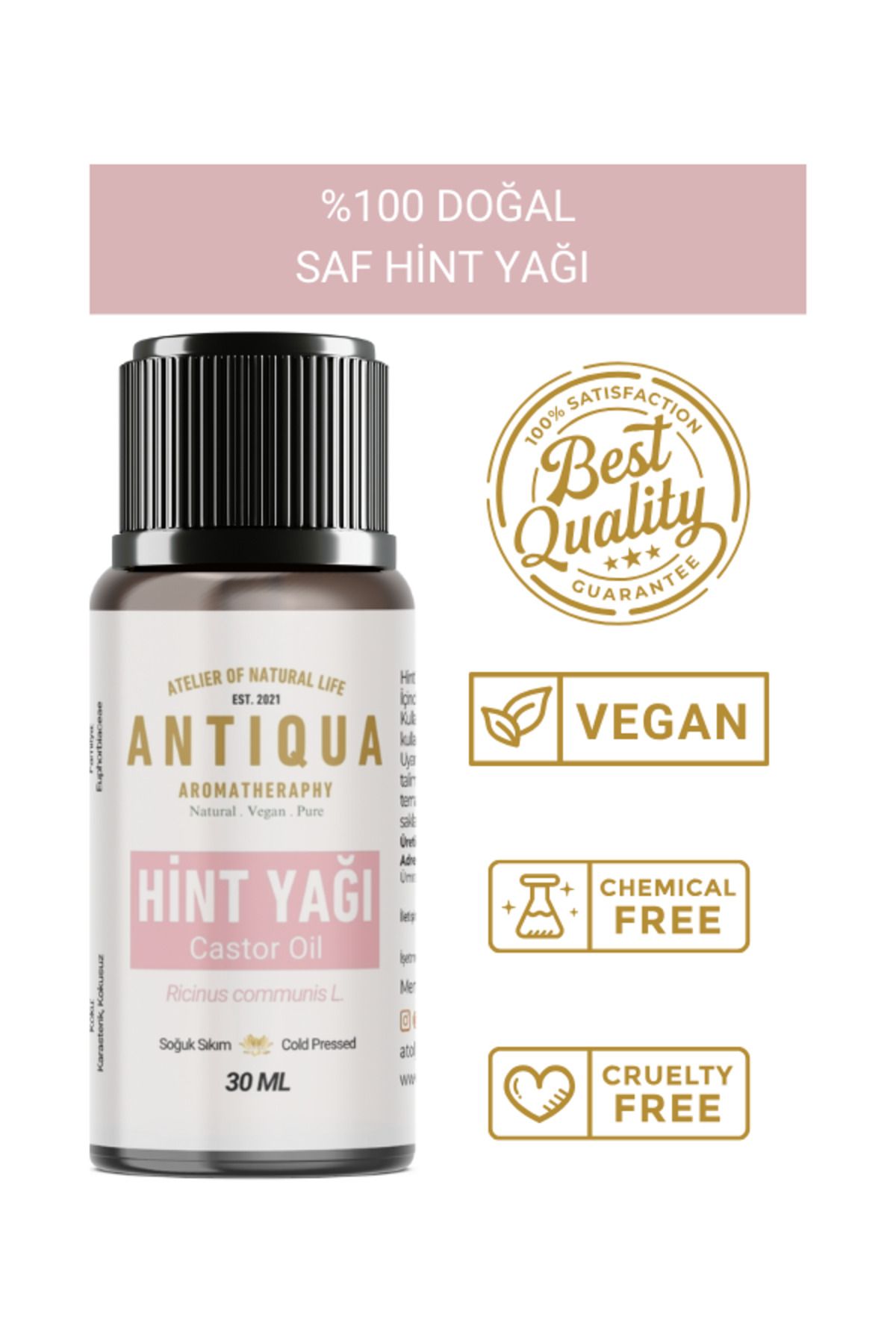 Antiqua Aromaterapi Hint Yağı 30 Ml (%100 Doğal ve Saf)