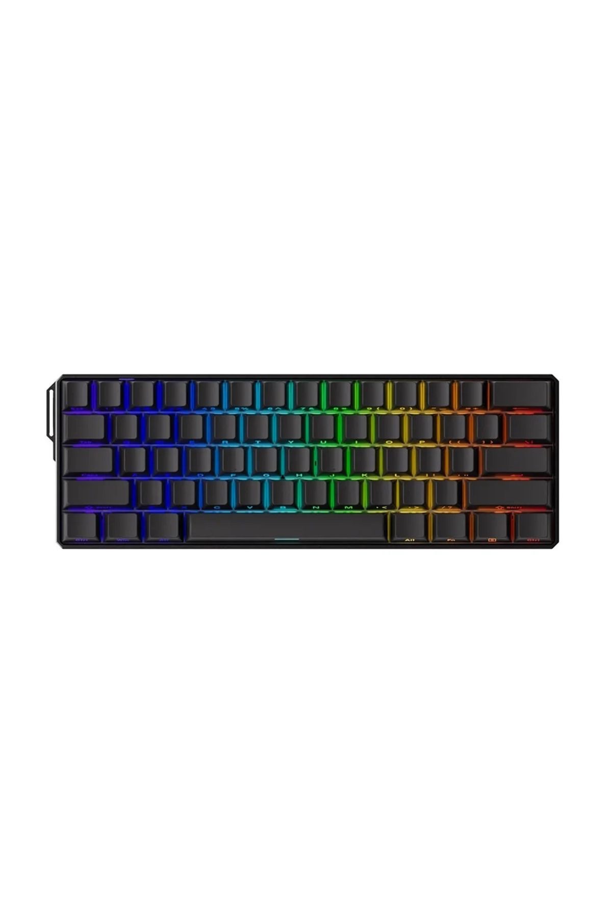 AKKO MONSGEEK FUN60 Ultra Shine-Through Black HE Manyetik Switch ARGB Kablosuz Mekanik Gaming Klavye