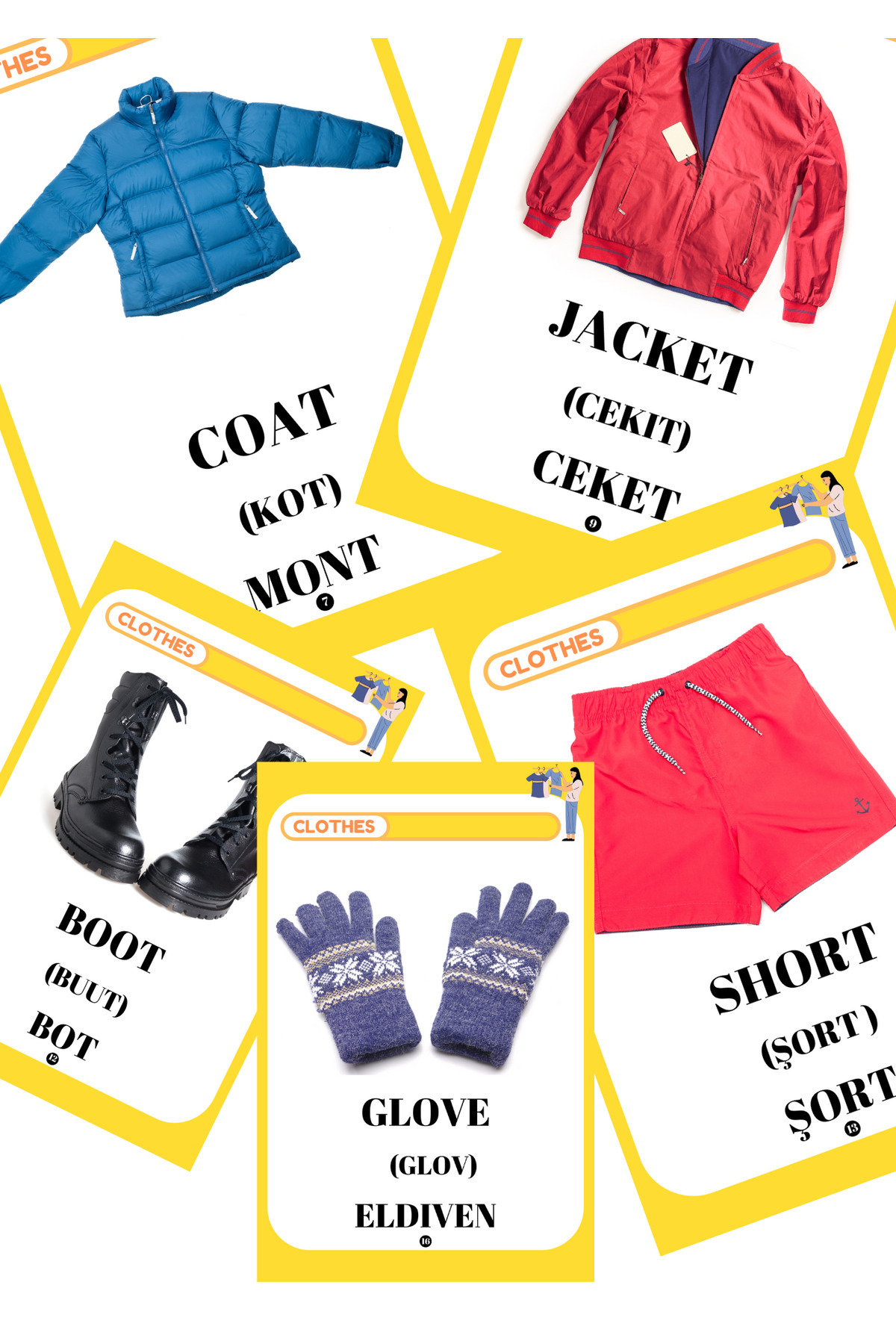 Baby İNGİLİZCE EĞİTİM FLASH KARTLARI - BLOK 5 fotoğrafı 6 (önizleme)