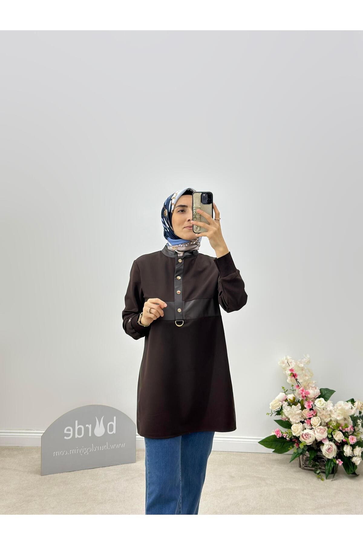 Armine Collection Deri Garnili Tunik