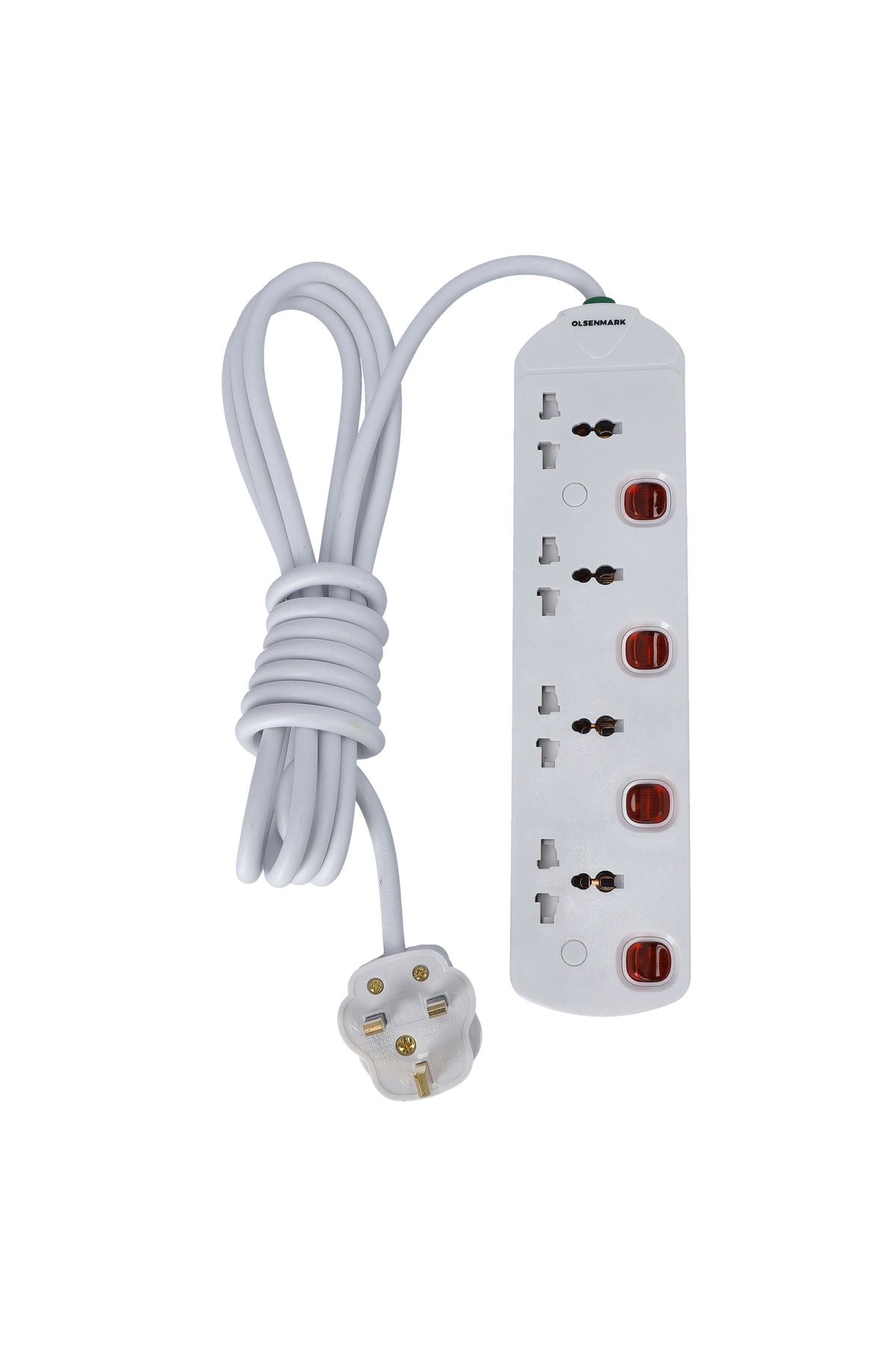 Olsenmark-Extension Socket, 4 Way - 3 M Power Extension Socket Cord | OMES1811 1