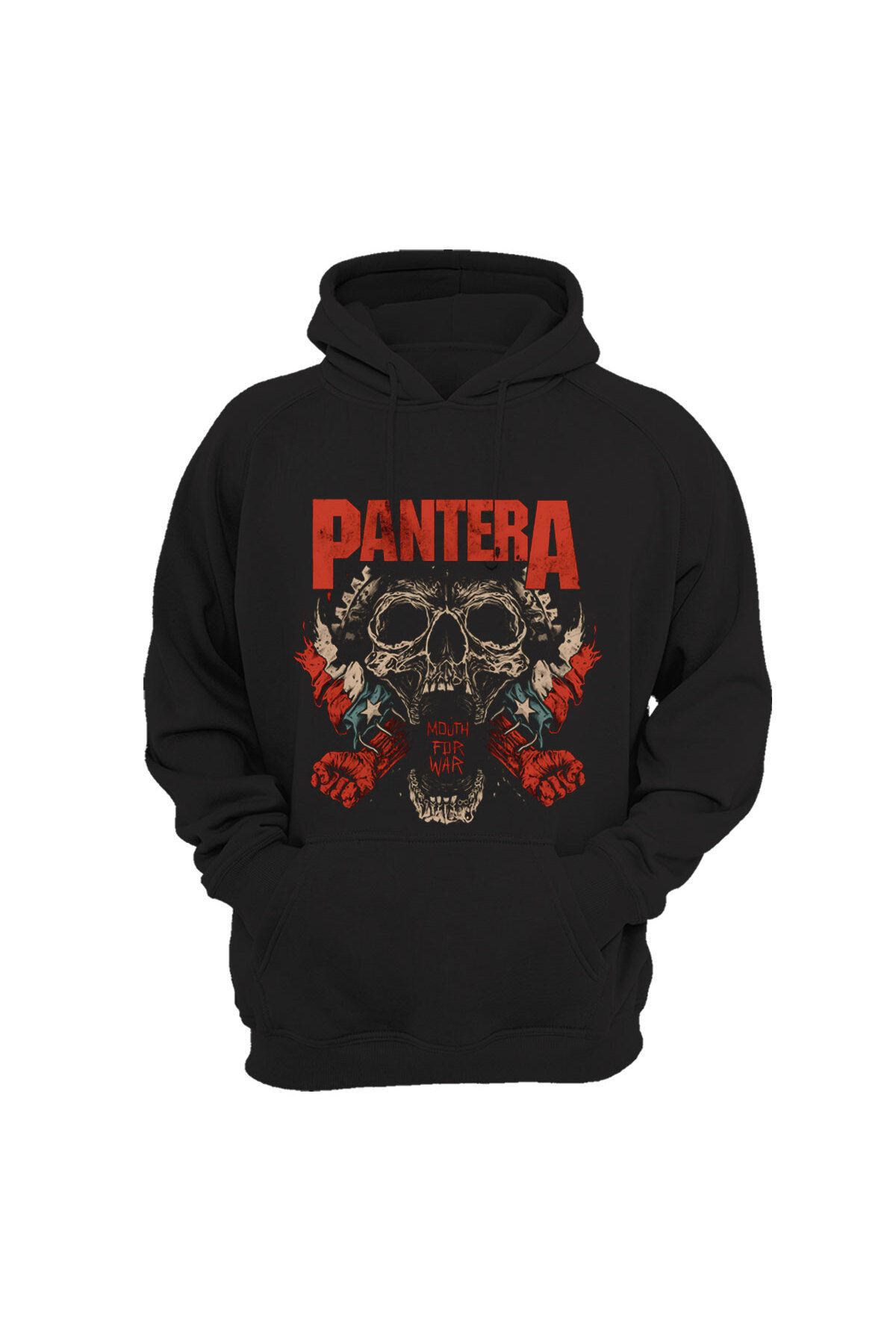 onsrawear Pantera Müzik Grubu Baskılı %100 Pamuk 3 İplik Şardonlu Sweatshirt