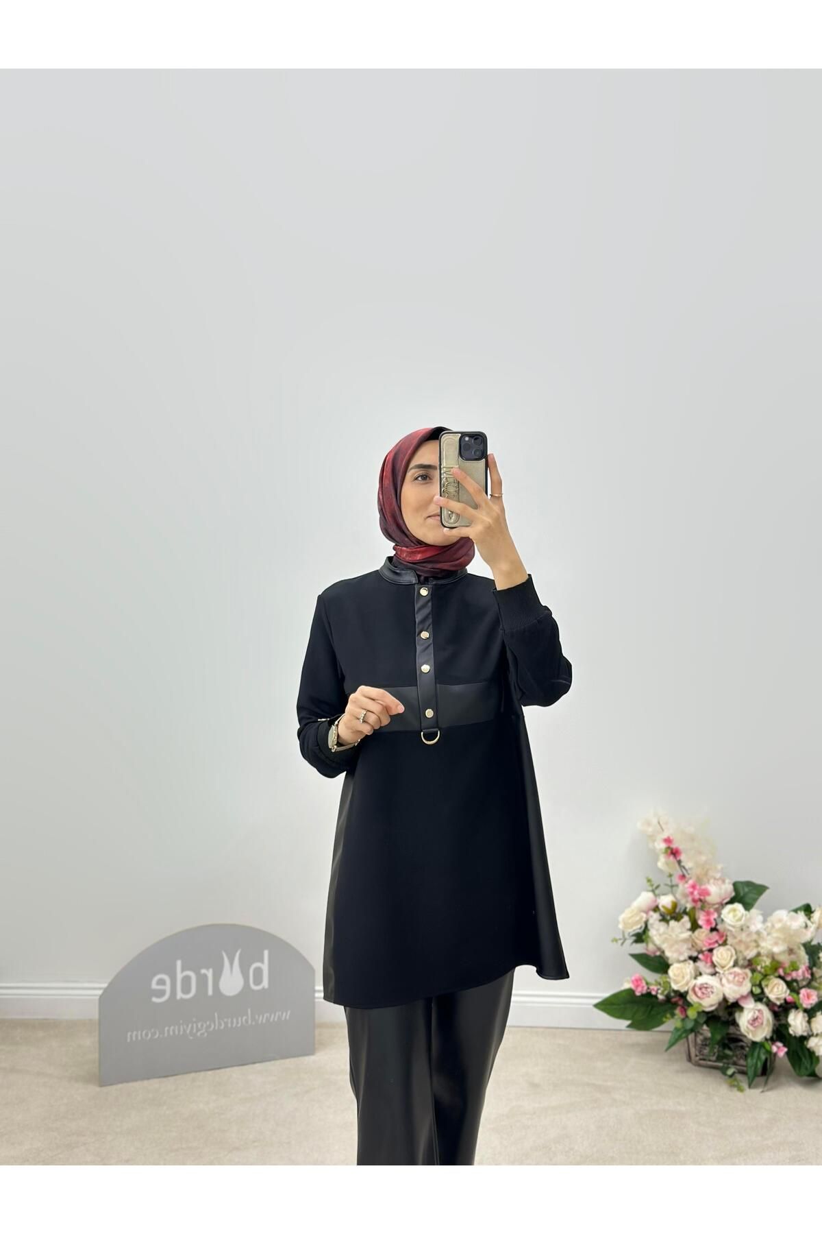 Armine Collection Deri Garnili Tunik