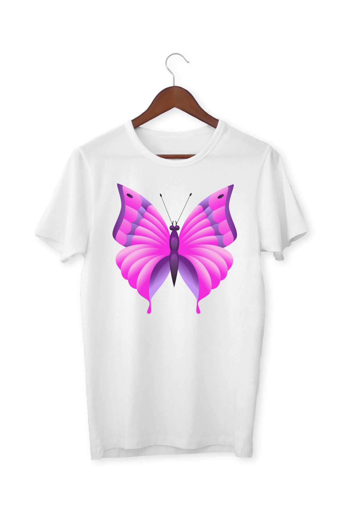 ALPŞAN TİCARET Kelebek tişört.Kelebek baskılı tişört.Kelebek desenli tişört.Butterfly tişört.Butterfly t shirt.0014