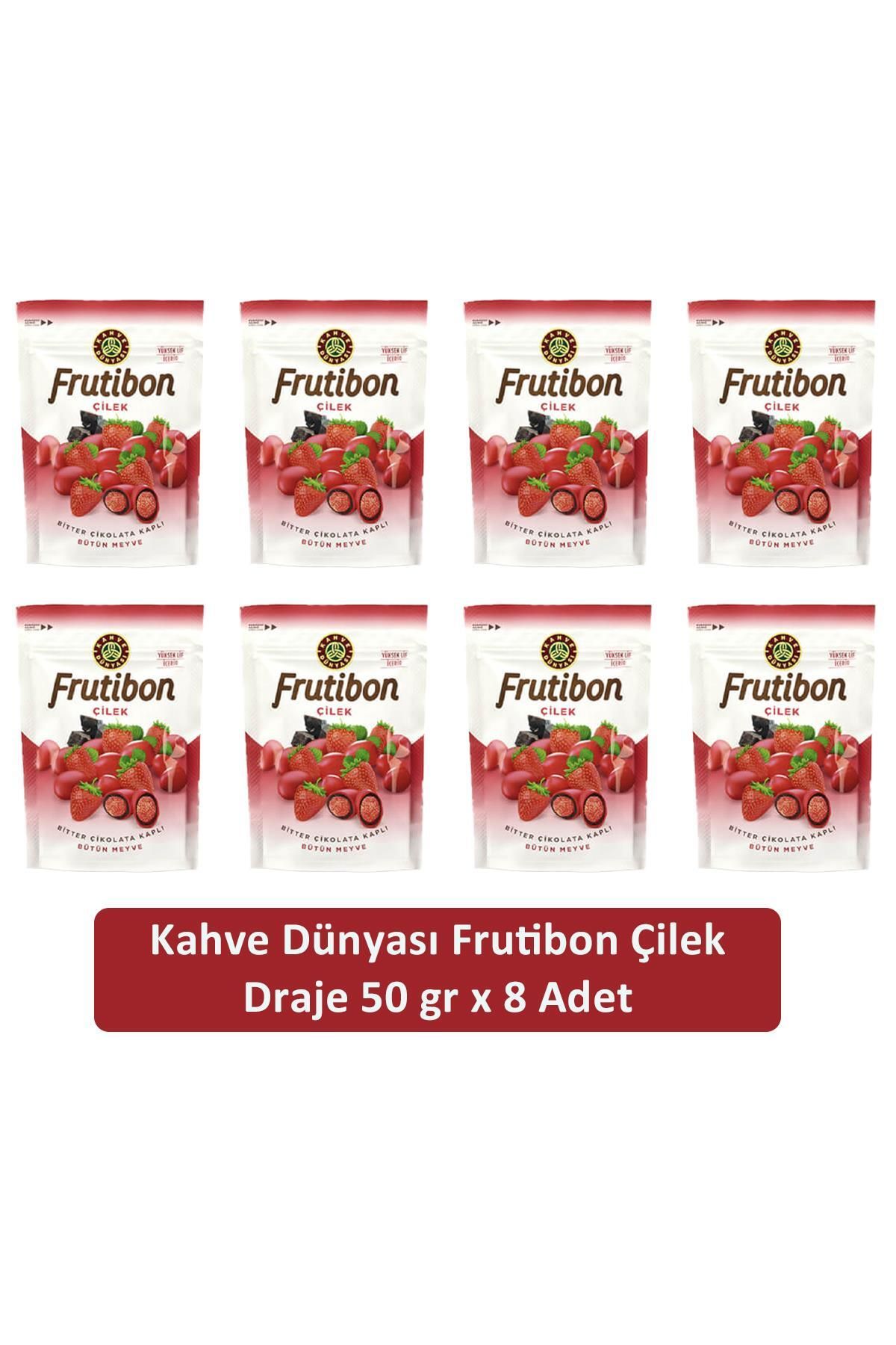 Kahve Dünyası Kahve Dünyası Çilek Frutibon 50 GR x 8 Adet