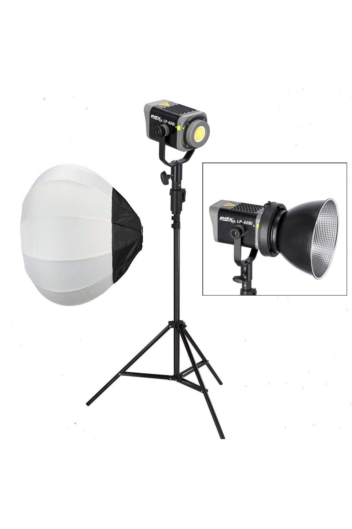 PDX LP60 Bİ Color PRO LED + Balon Softbox Çekim Seti