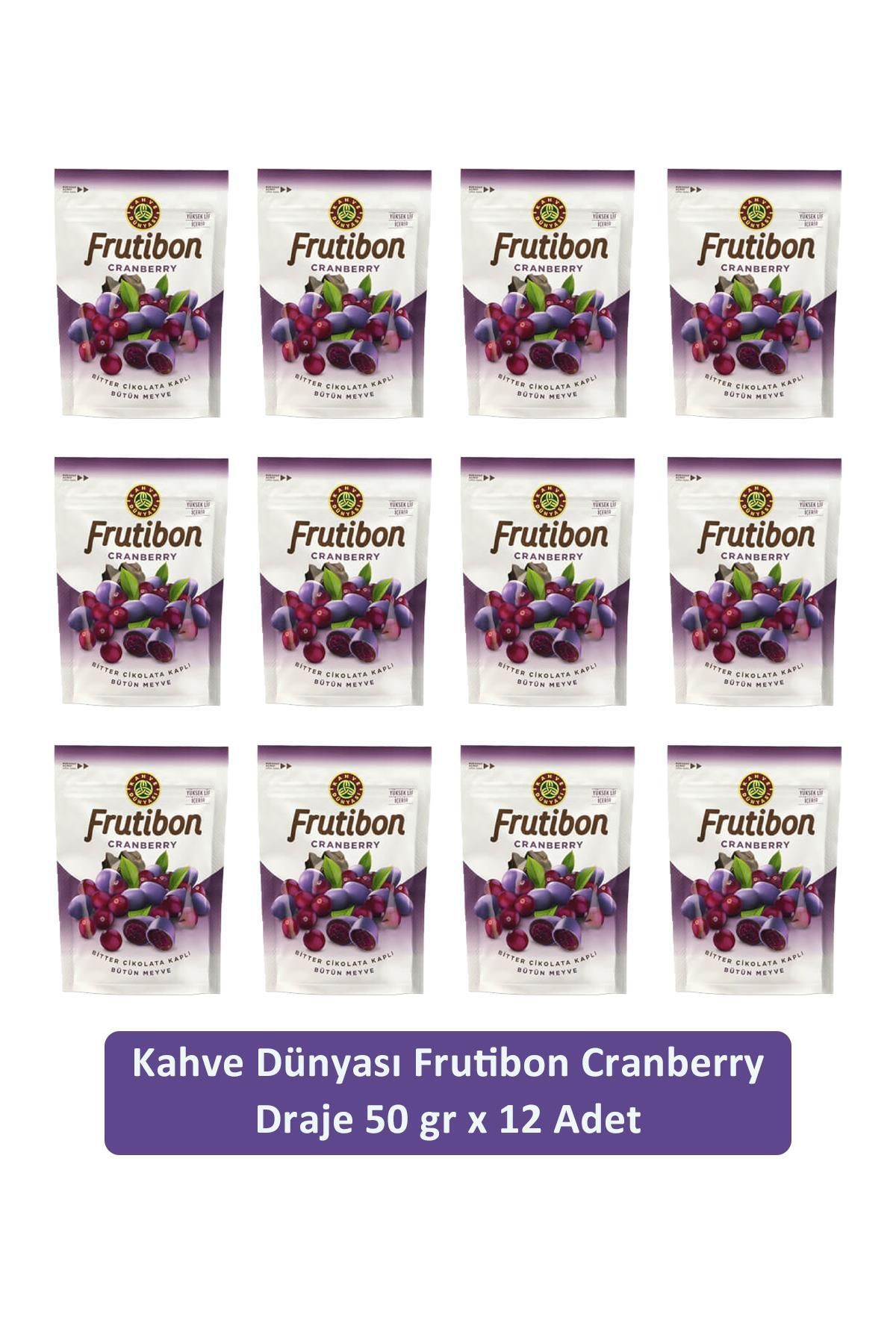 Kahve Dünyası Kahve Dünyası Cranberry Frutibon 50 GR x 12 Adet