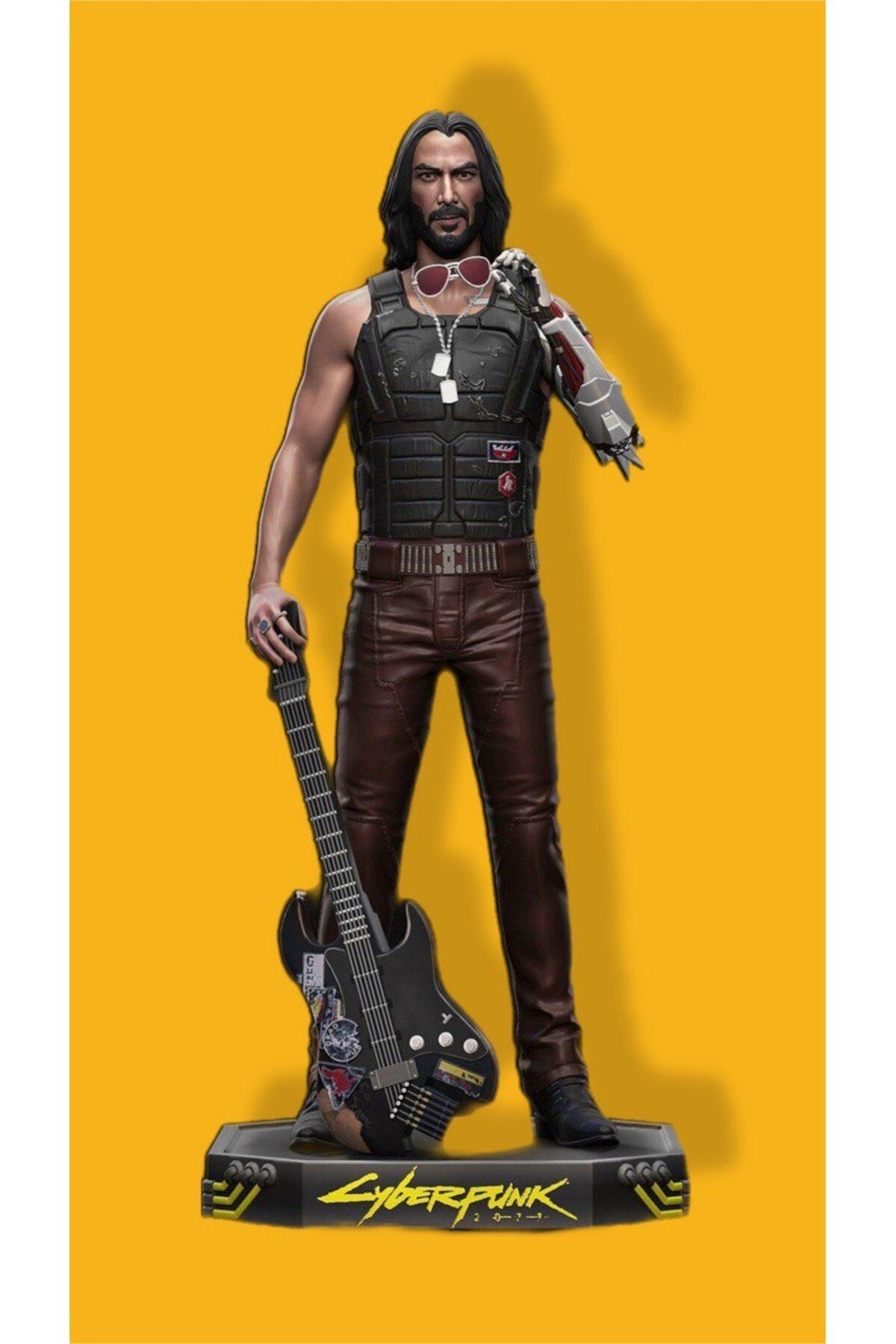 Figurenza Cyberpunk 2077 Johnny Silverhand  Boyalı  35-40Cm