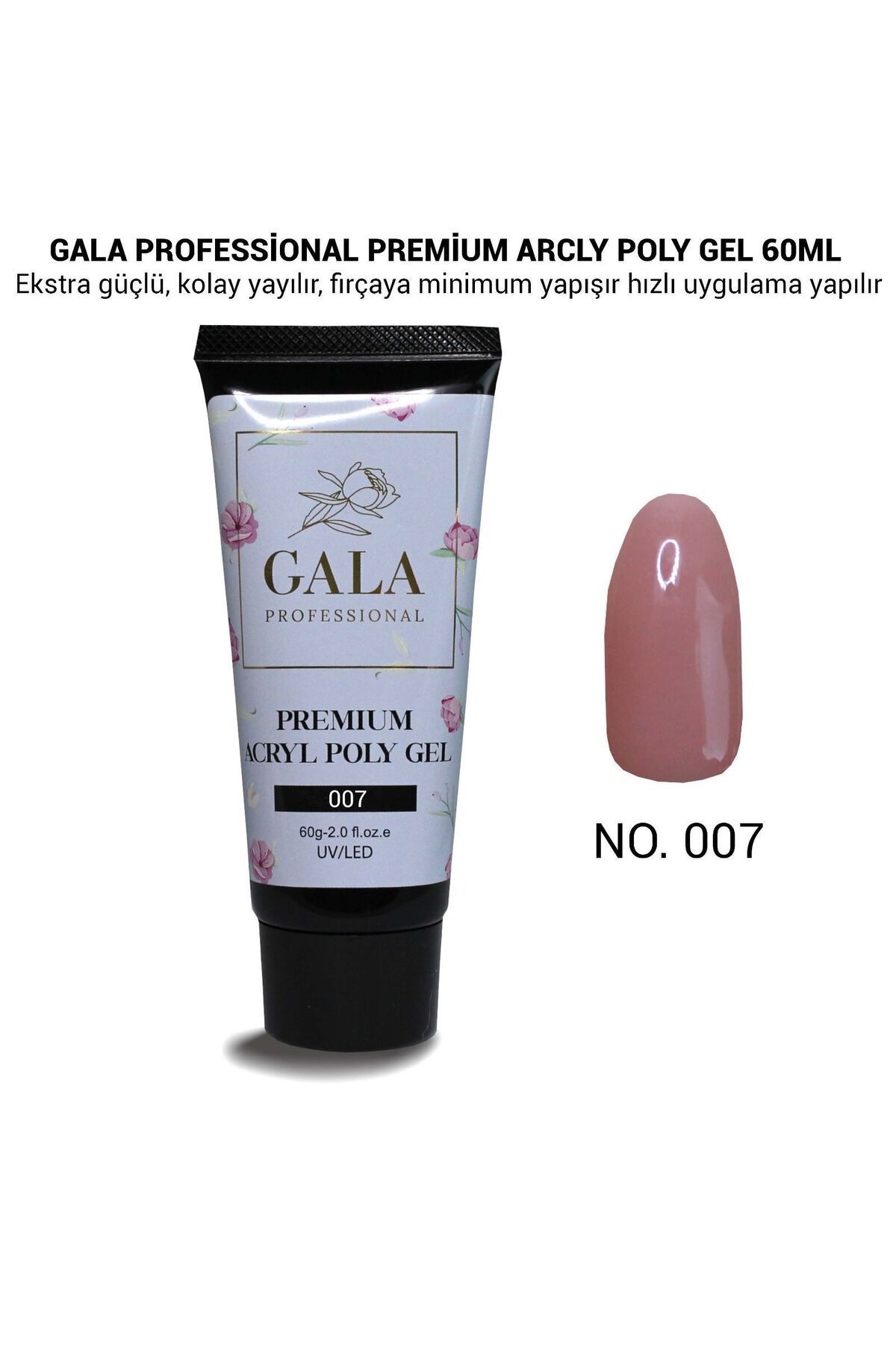 gala smart Premium Akrilik Poly Jel 60ml No.07