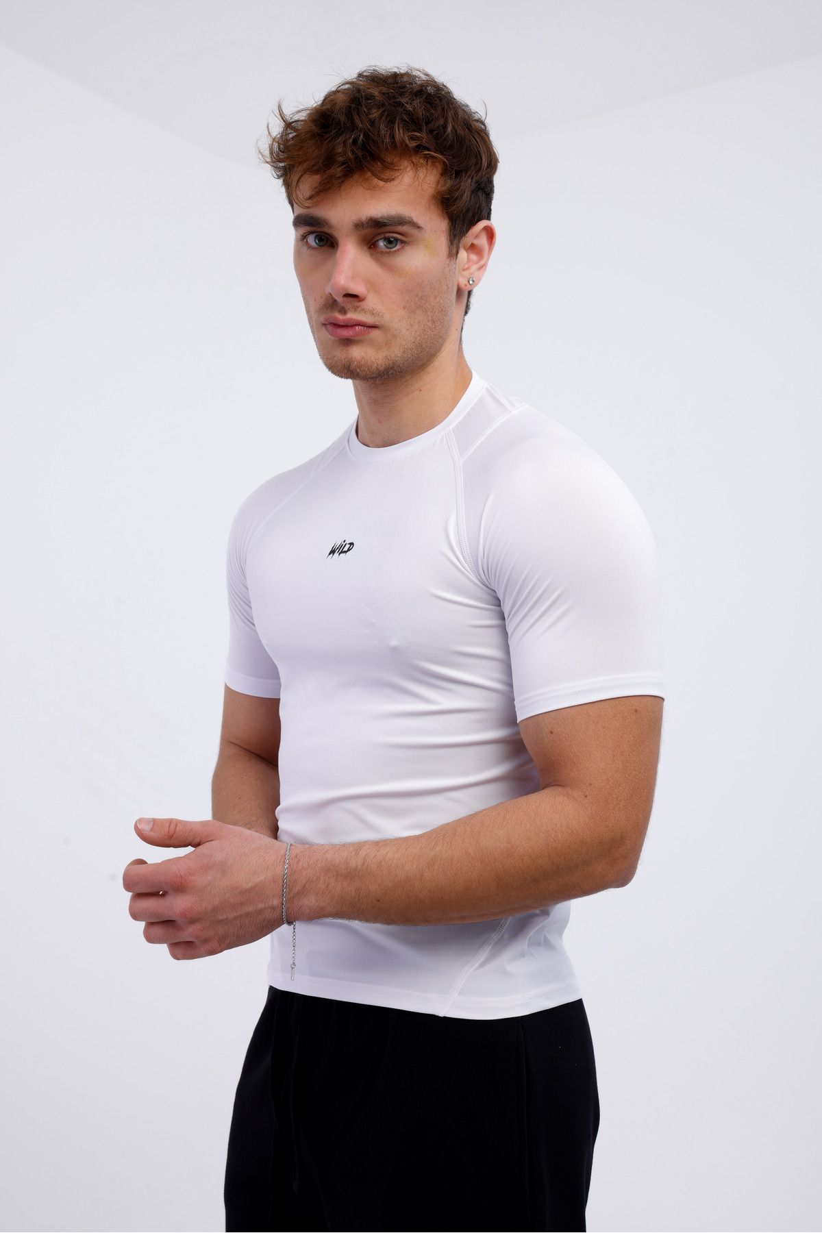 Wild Athletic-Men's Pro Compression T-Shirt Short Sleeve Sports Fitness Body 1