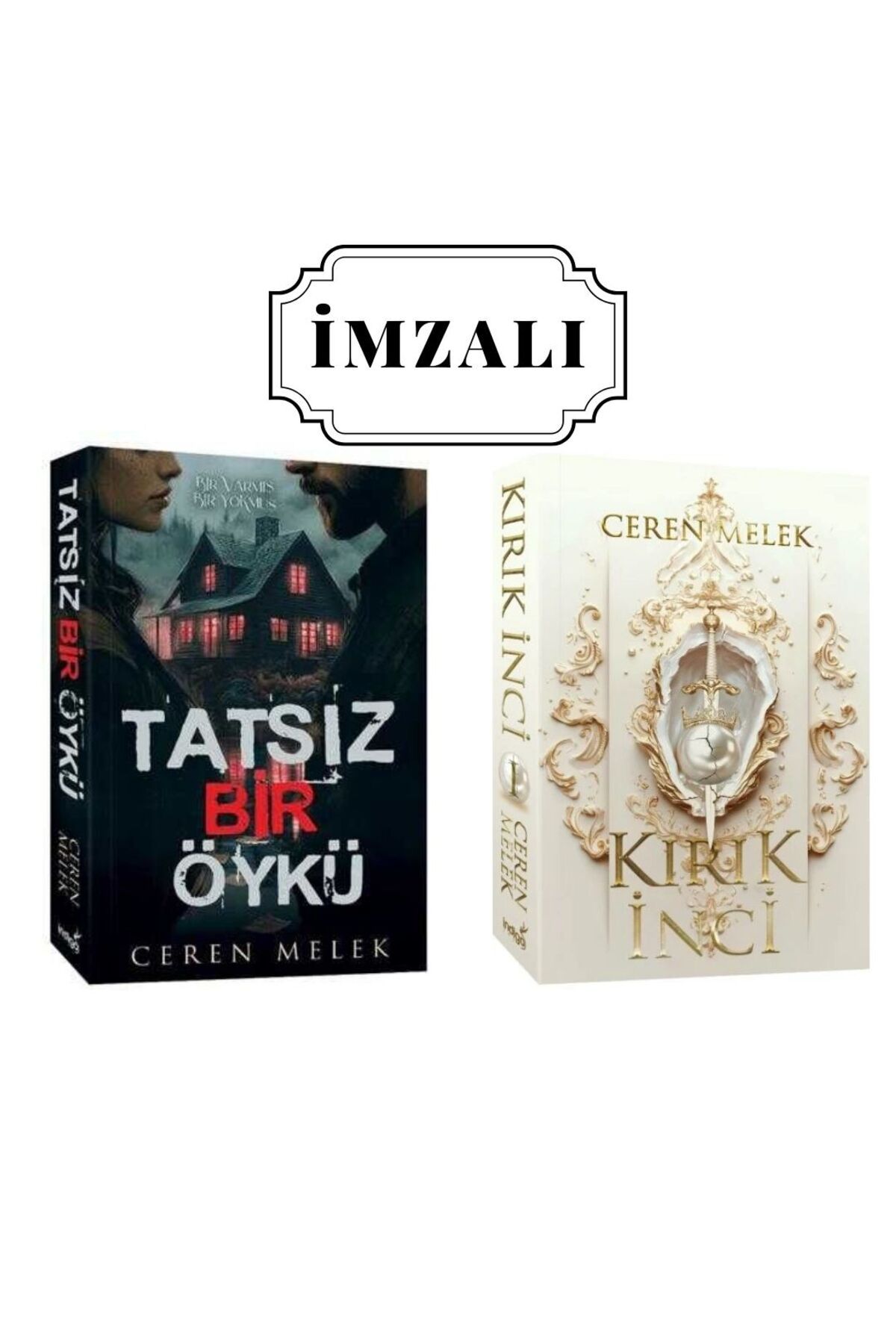 İndigo Kitap Kırık İnci - Tatsız Bir Öykü Ceren Melek İmzalı Karton Kapak Bez Çanta Hediyeli