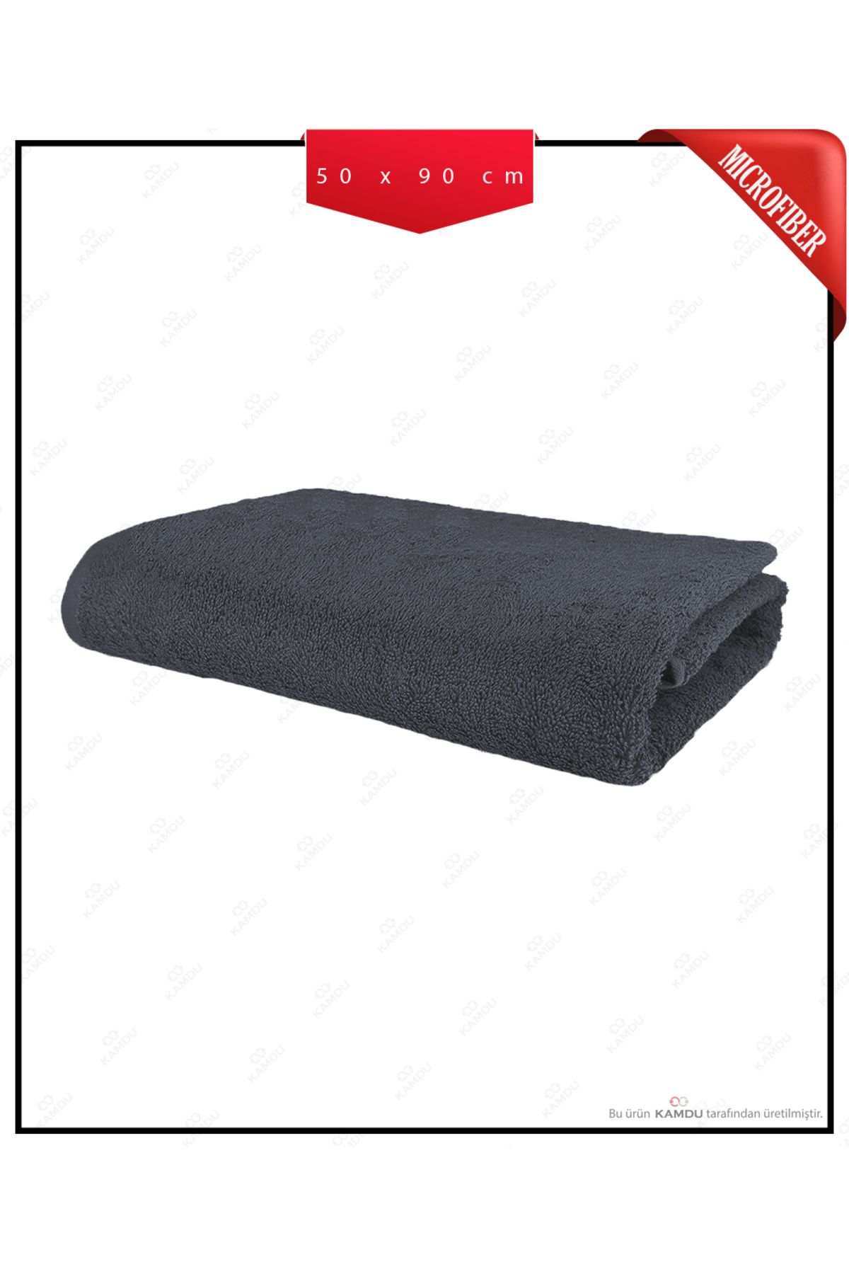 Kamdu 1 Adet 50 x 90 cm Mikrofiber Kuaför Havlusu, Berber Havlusu, Spor Havlusu, Fitness Havlusu