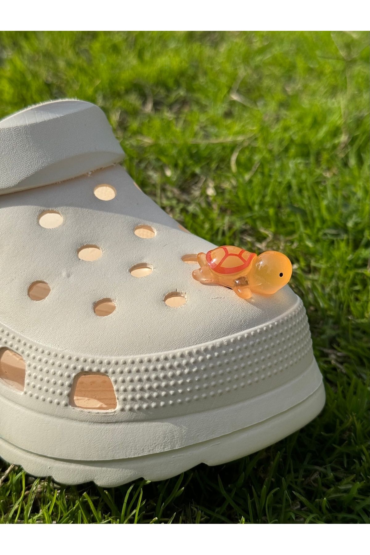 Crocs Karanlıkta Parlayan Kaplumbağa Üç Boyutlu Terlik Süsü/3D Jibbtiz/3 Boyutlu Crocs Charm