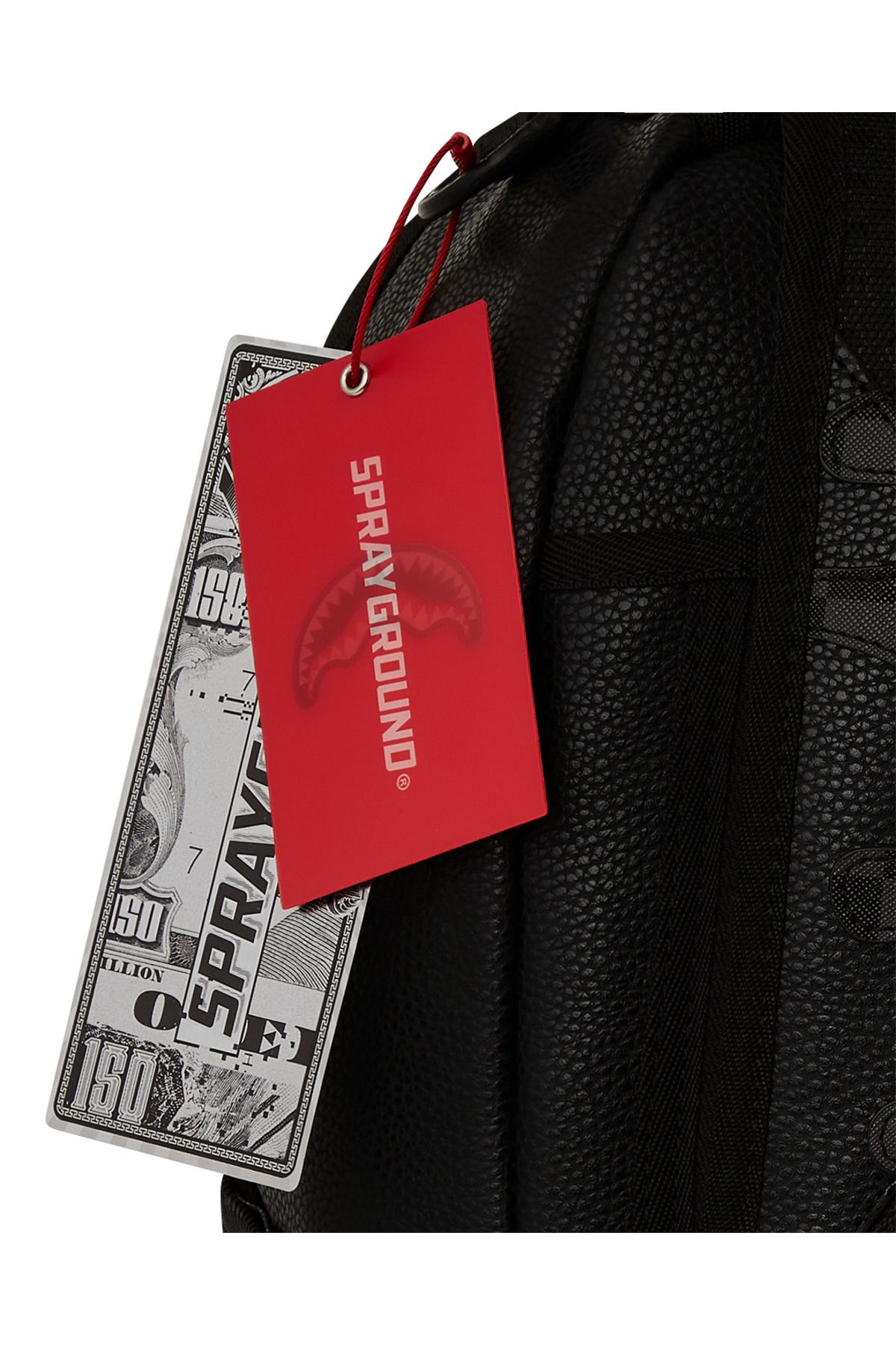 کوله پشتی مشکی مردانه و زنانه طراحی شیک کاربردی ناتمام Sprayground