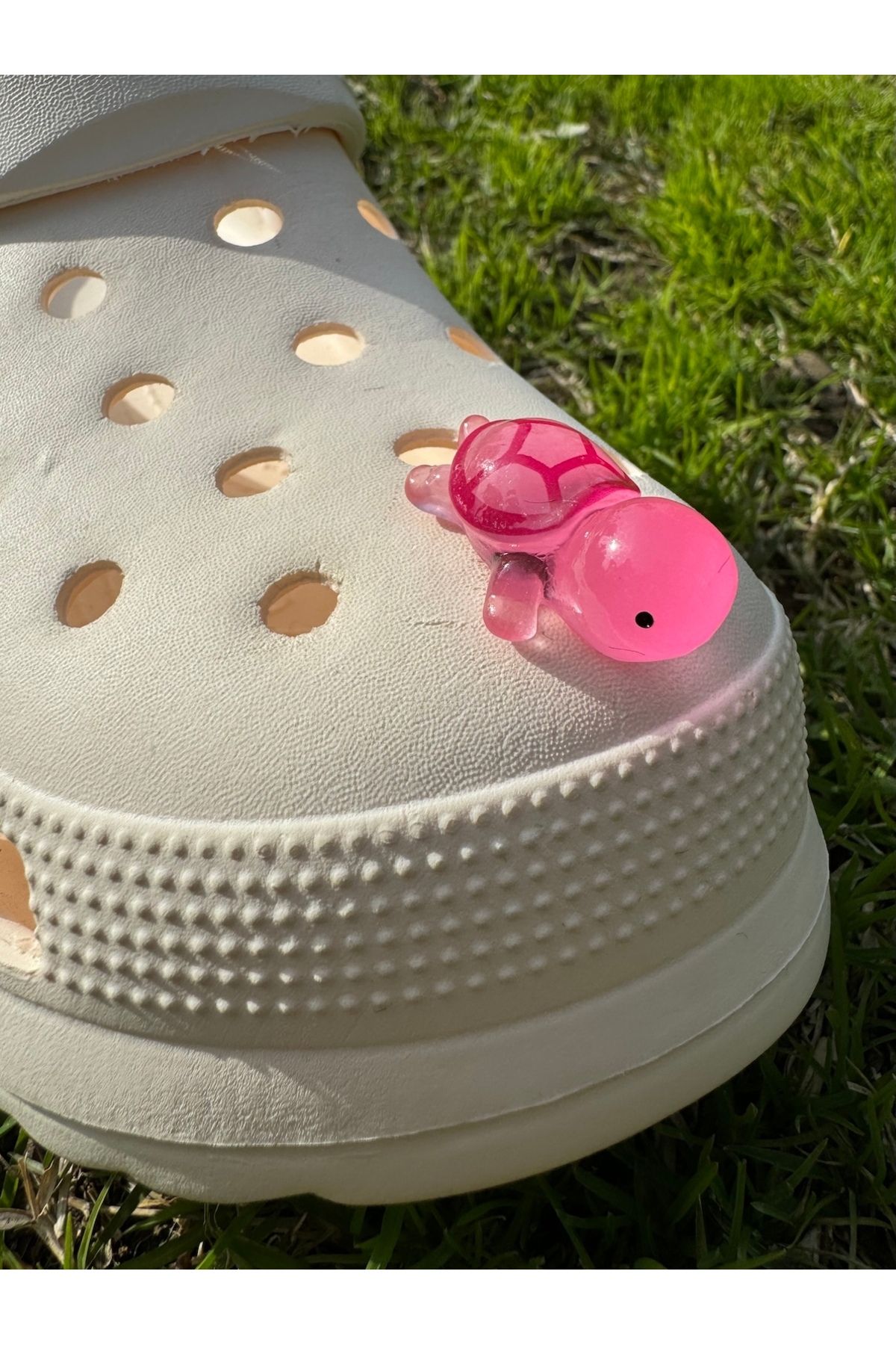 Crocs Karanlıkta Parlayan Kaplumbağa Üç Boyutlu Terlik Süsü/3D Jibbtiz/3 Boyutlu Crocs Charm