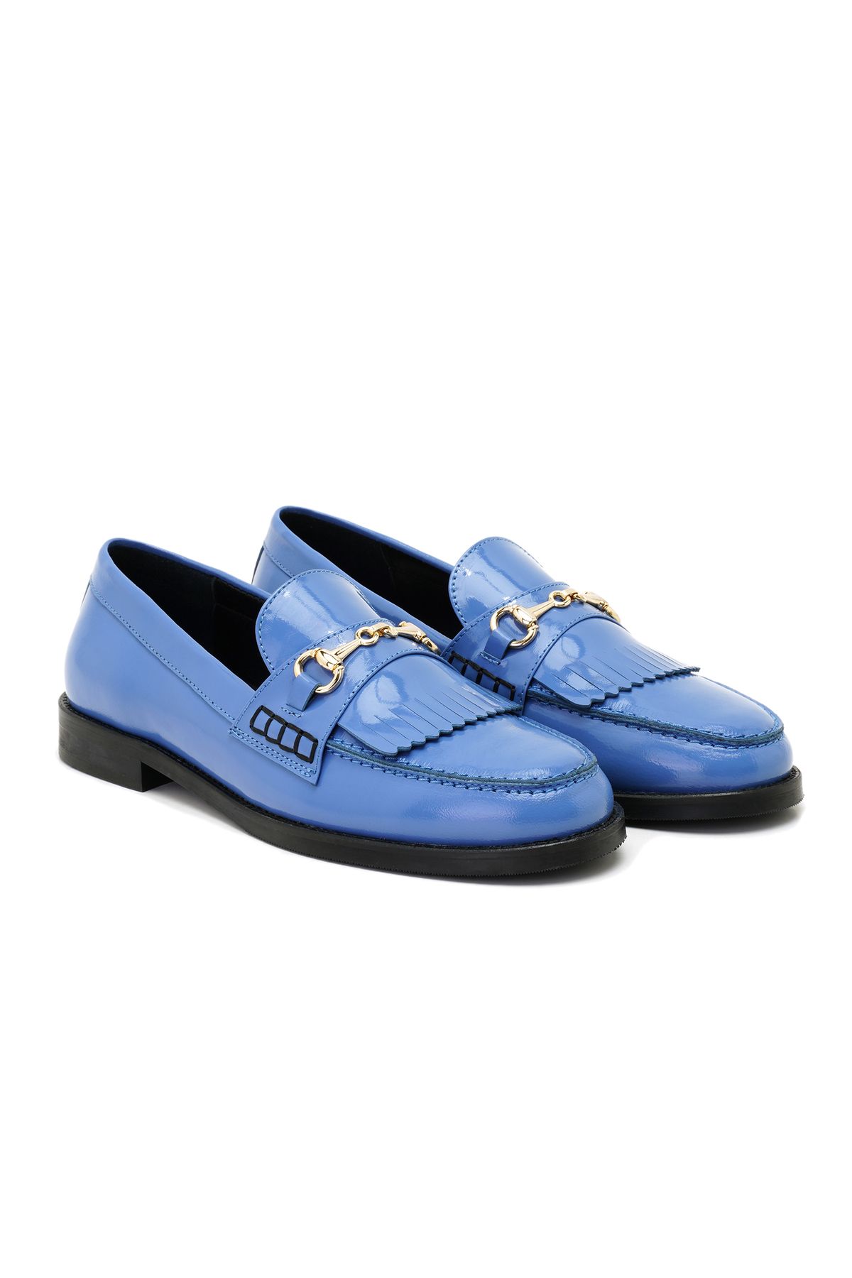 کفش راحتی چرمی زنانه Celne Blue Desa