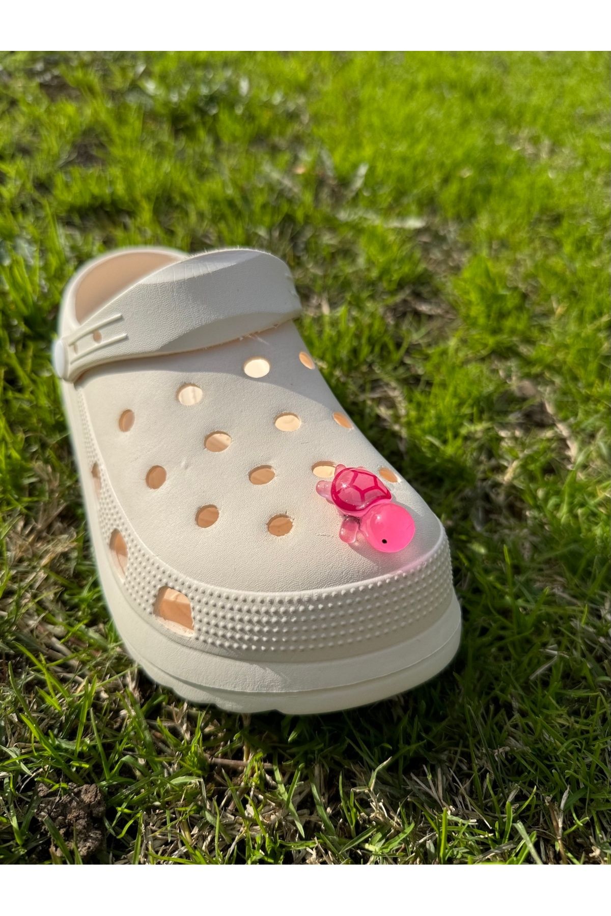 هدیه مفهومی درخشش لاک پشت در دمپایی سه بعدی تاریک تزئین 3D JIBBTIZ CROCS CHARM Crocs