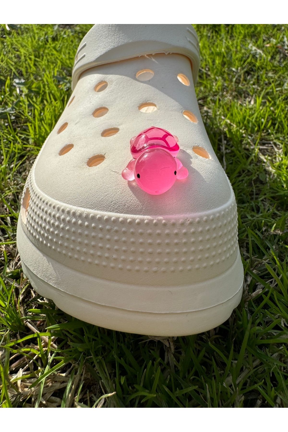 هدیه مفهومی درخشش لاک پشت در دمپایی سه بعدی تاریک تزئین 3D JIBBTIZ CROCS CHARM Crocs