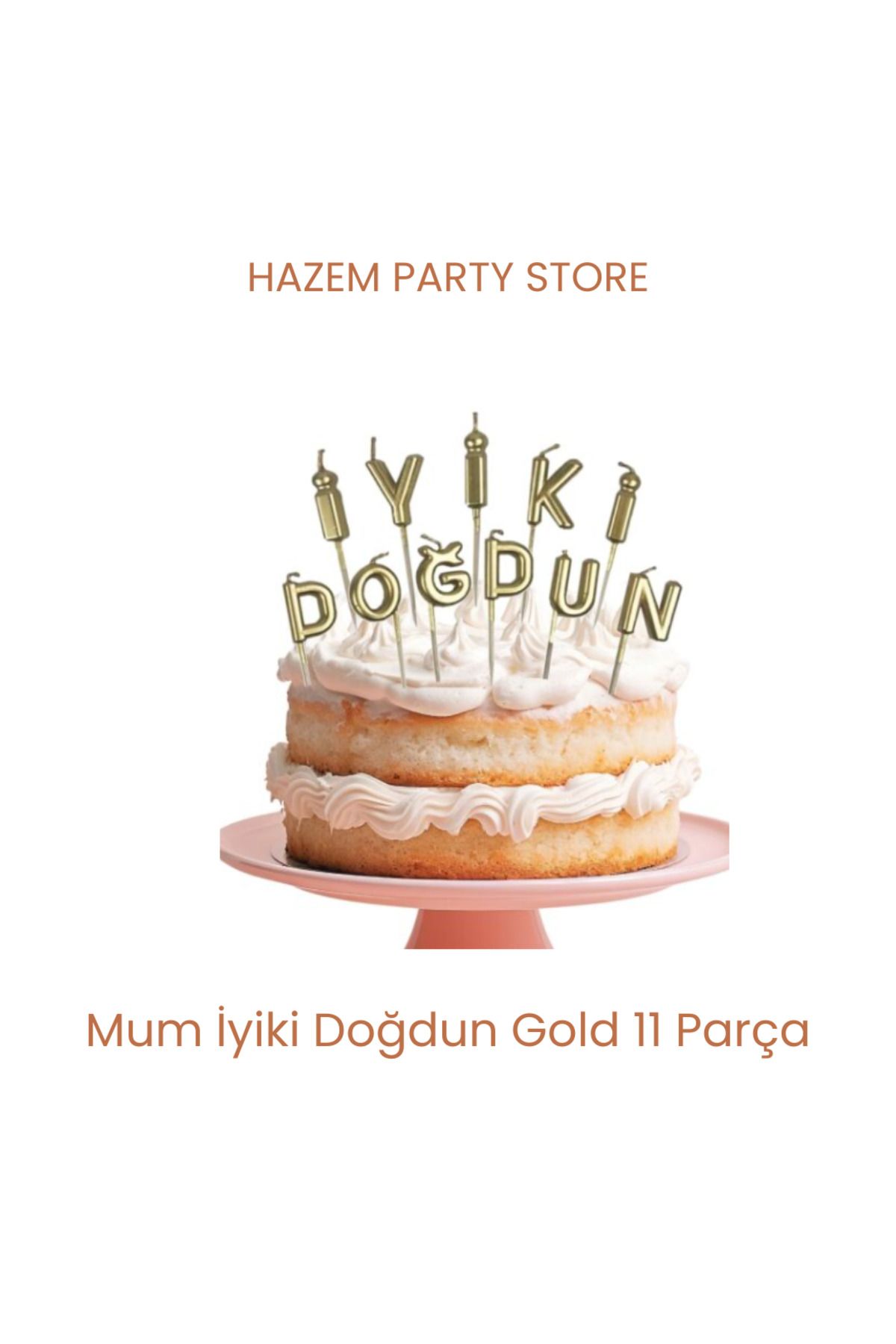 Big Party Mum İyiki Doğdun Gold 11 Parça