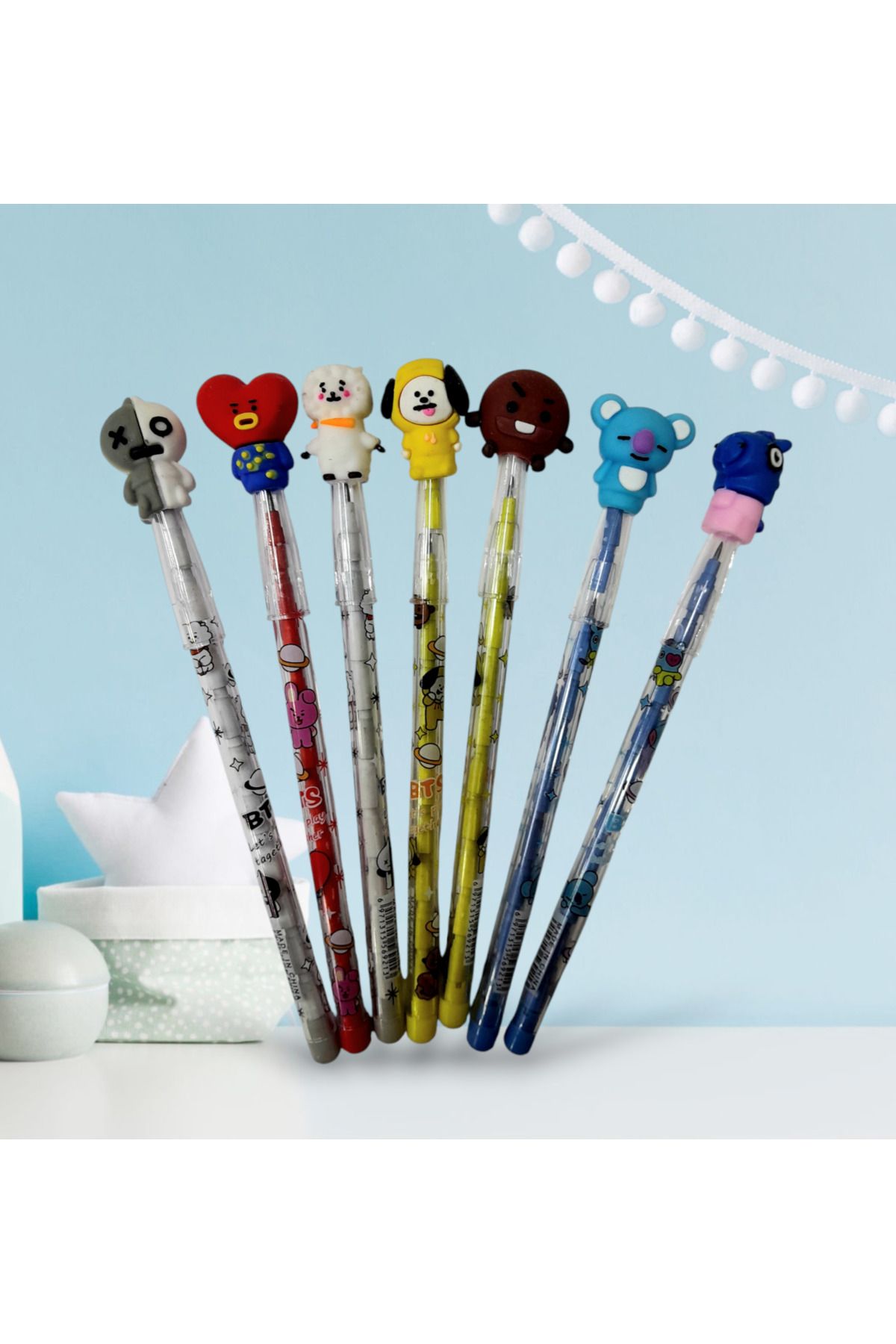 ÇİLEKHOMEAVM Bt21  Yumurtlayan Kalem  7 adet set