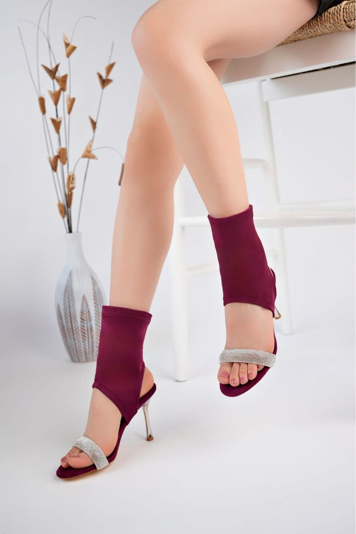 Moka Shopin-Mokashopin Brit Burgundy Suede Booite 3