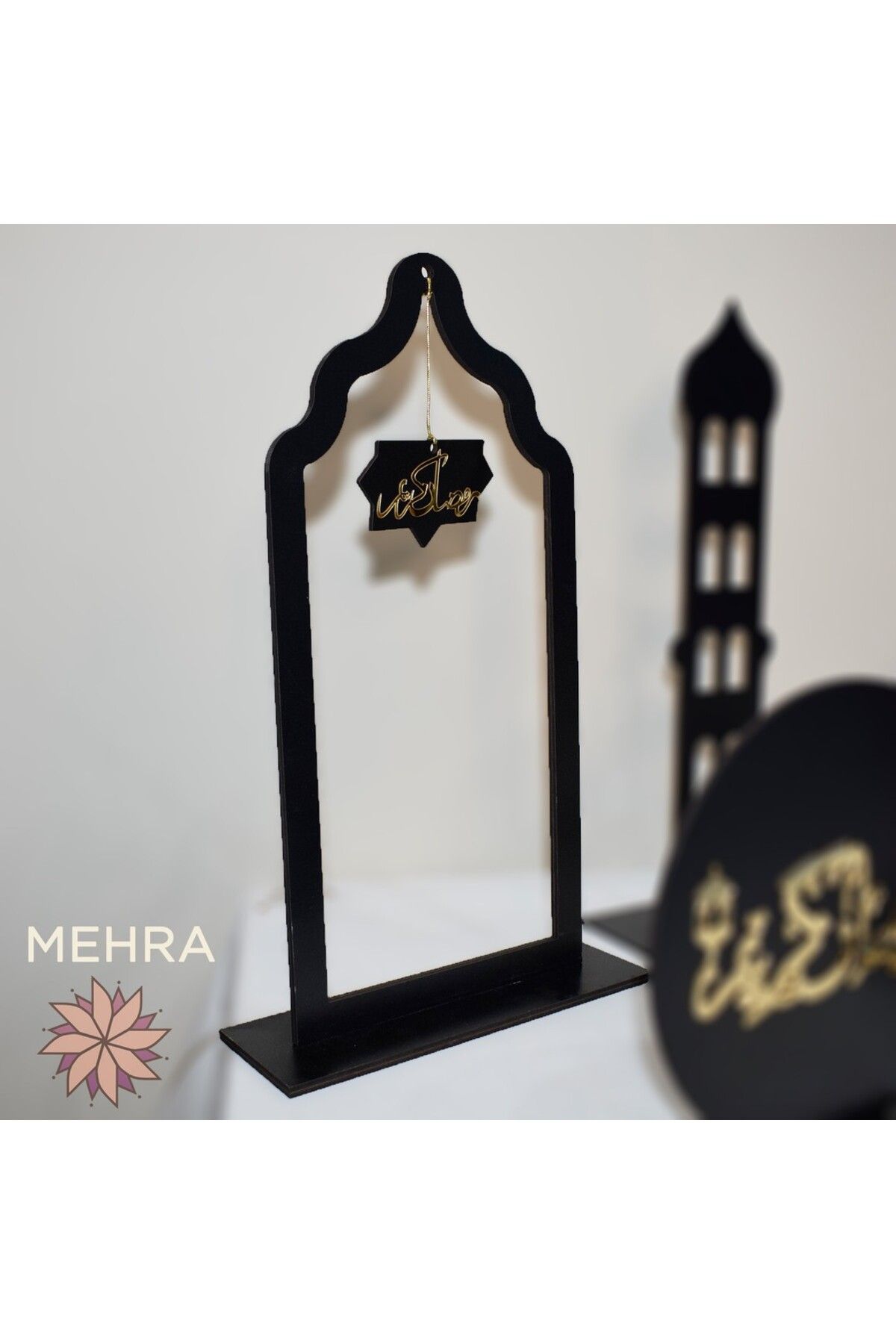 mehra design Ramazan ayına özel mihrap görünümlü dekor  arapça kaligrafi