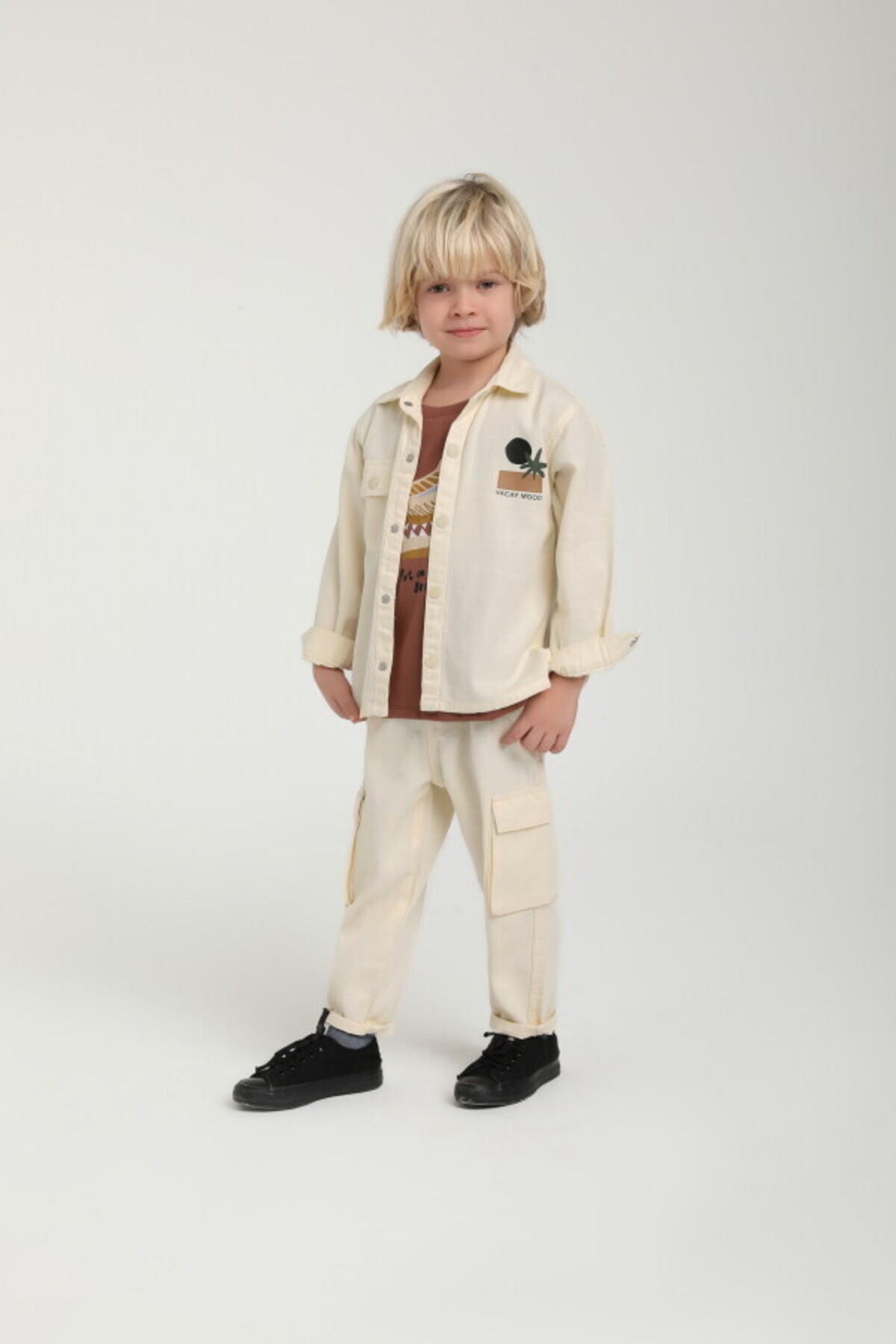 xo kids moda Erkek Çocuk Gömlek 1-4 Yaş 2557 fotoğrafı 2 (önizleme)