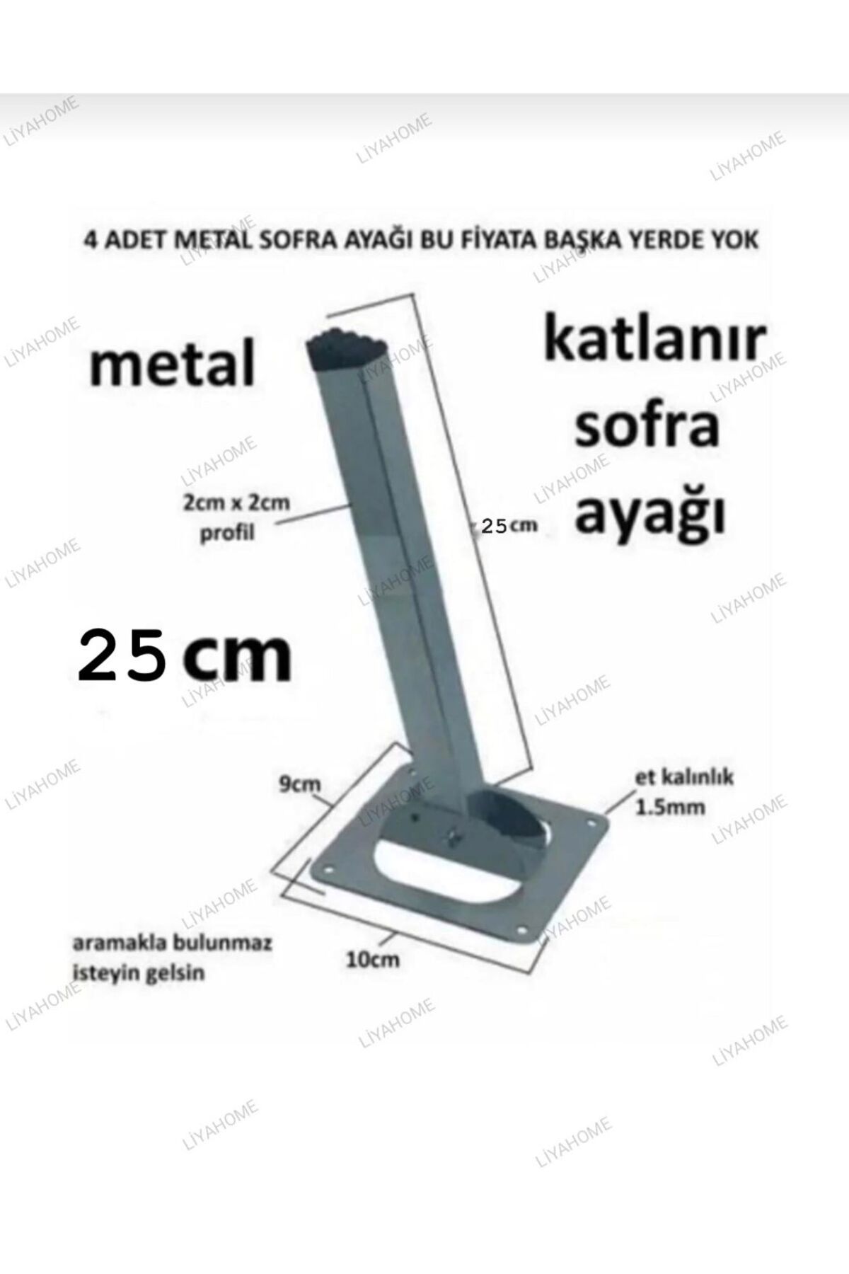 LİYAHOME METAL KATLANIR YER SOFRASI AYAĞI