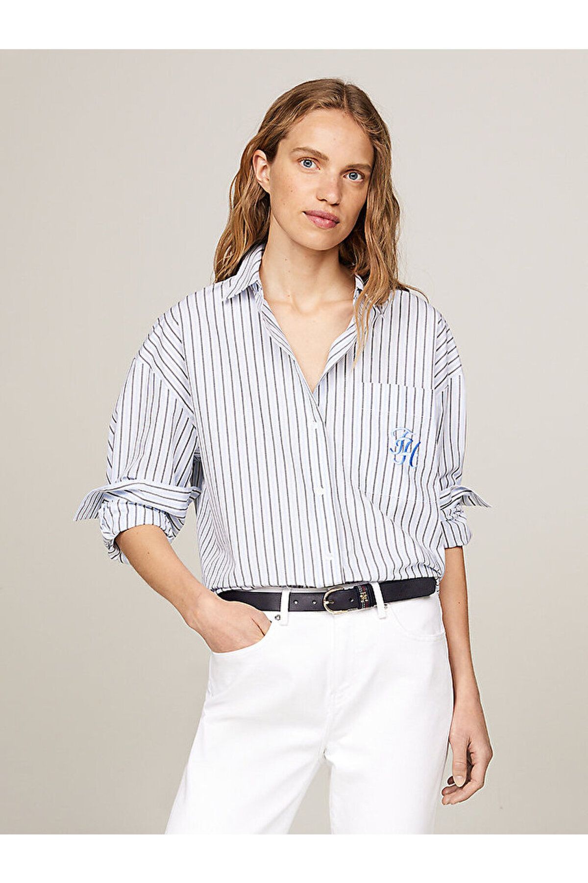 Tommy Hilfiger Stripe Oversized Fit Shirt