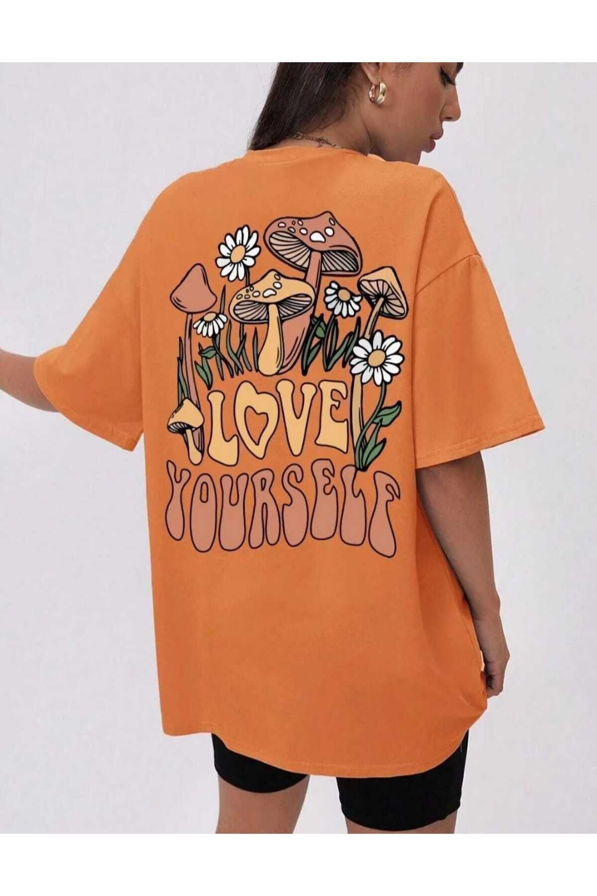 KOZİA OUTDOORS malkoçbey love yourself baskılı t-şhirt