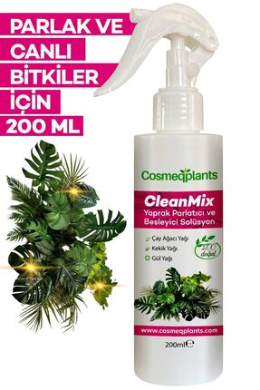 cosmeqplants Yaprak Besleyici Ve Parlatıcı %100 Doğal Solüsyon 200 ml