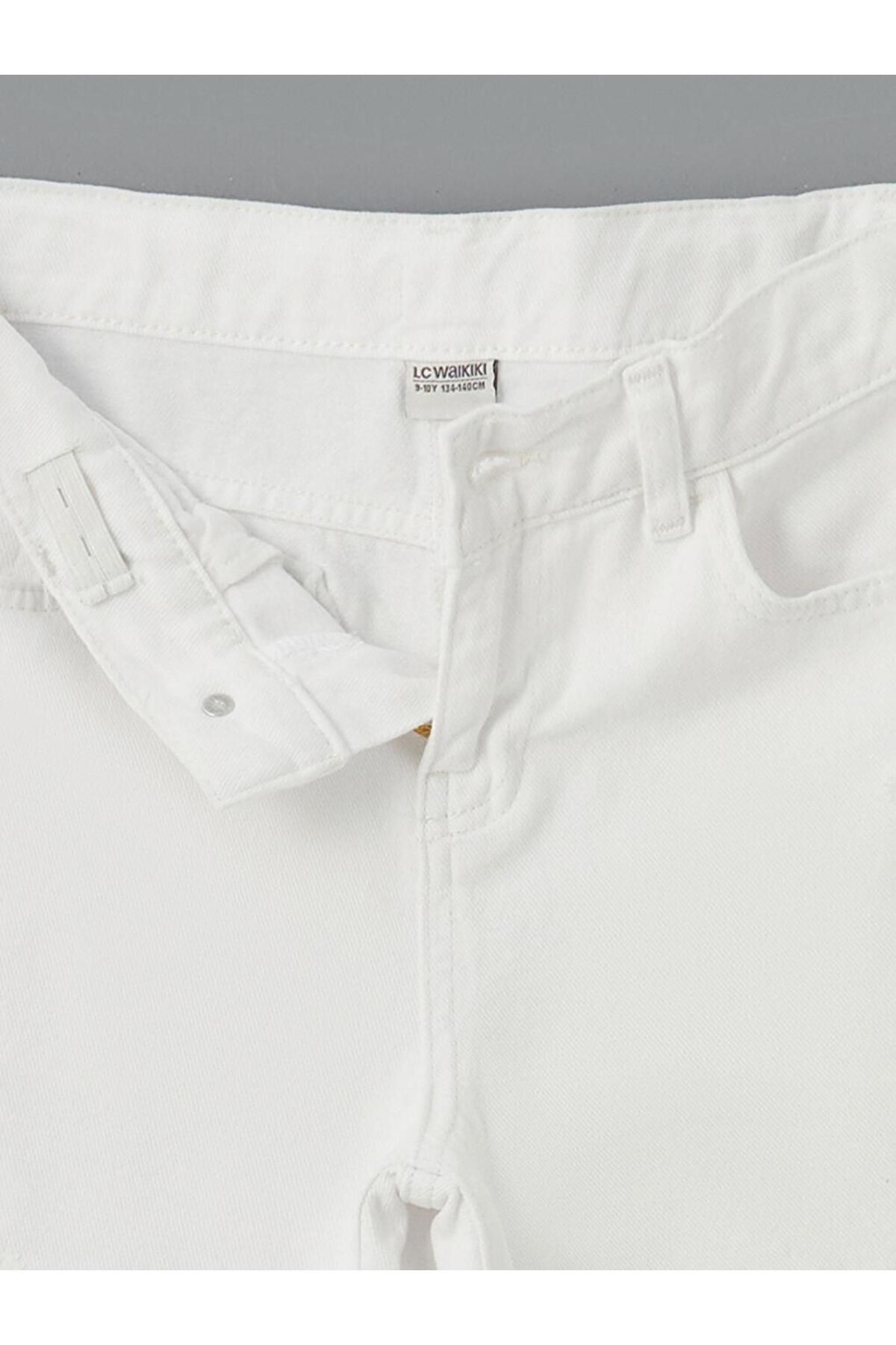 LC Waikiki-Lcw Kids Boys' Jeans Shorts with Adjustable Elastic Waist 3