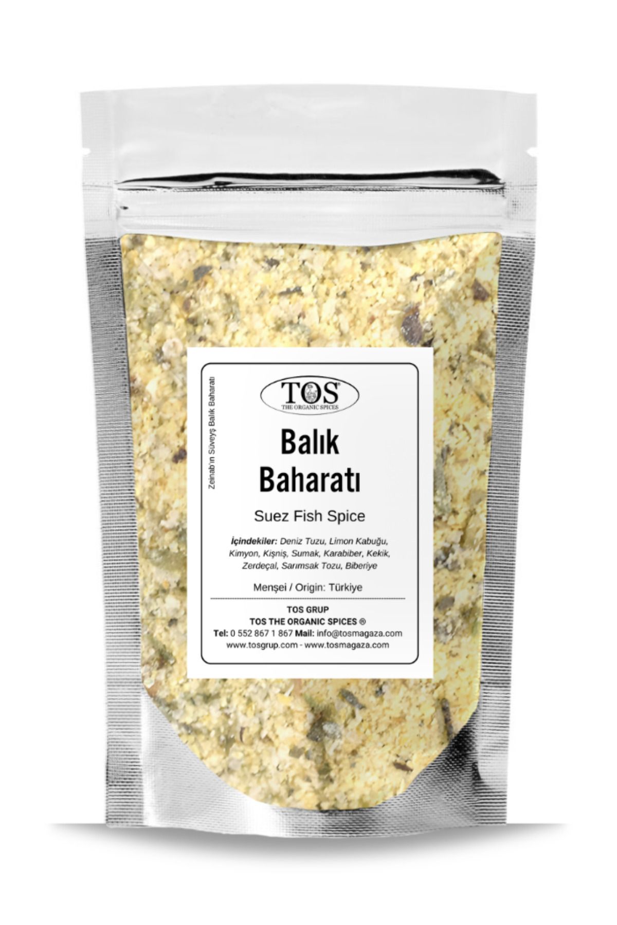 TOS The Organic Spices Zeinab'ın Süveyş Balık Baharatı 250 gr Zeinab's Suez Fish Spice