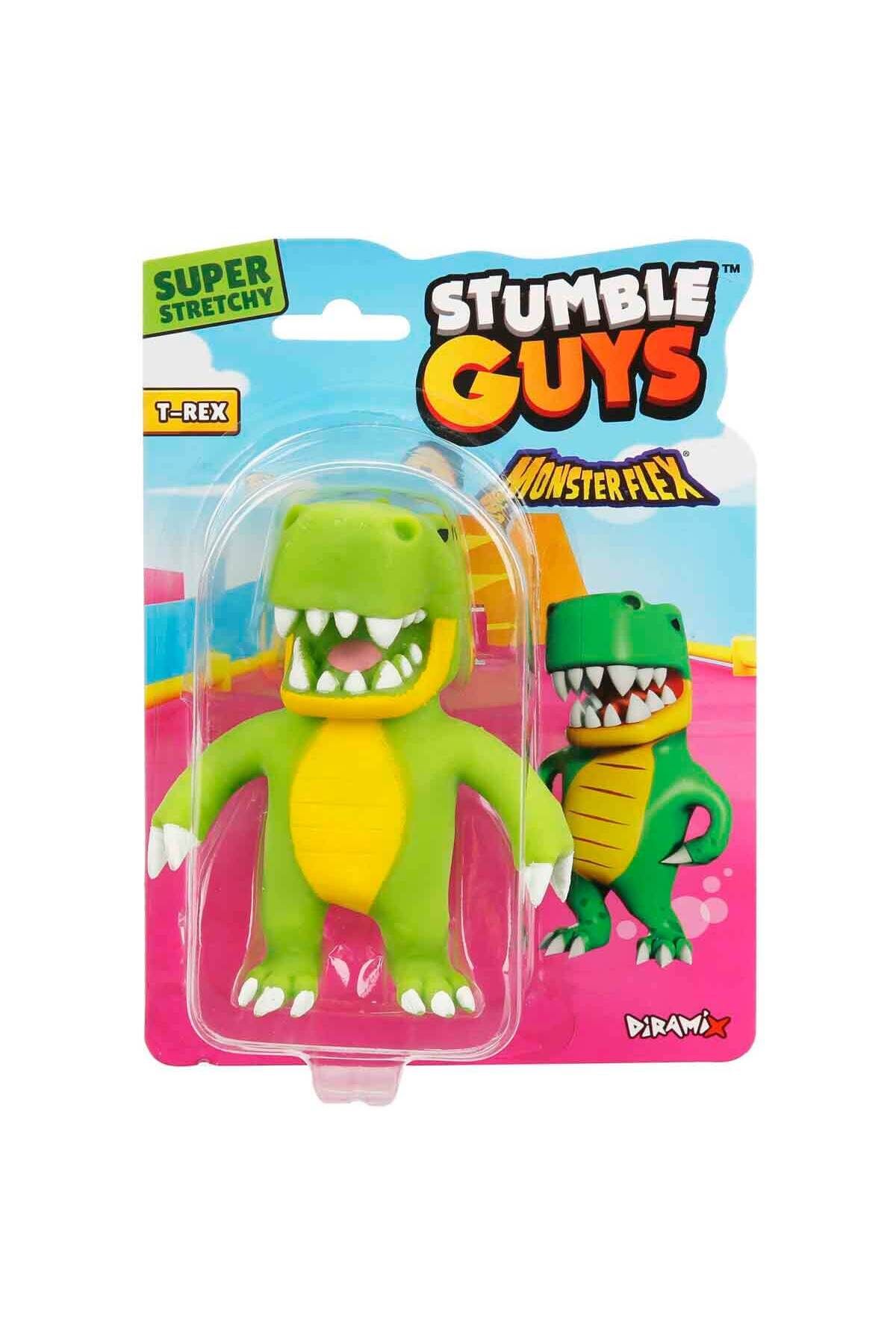 BAMTEBİ Monster Flex Stamble Guys Süper Esnek Figür 13 Cm T-Rex Stamble Guys Monster Flex Serisi Tireks