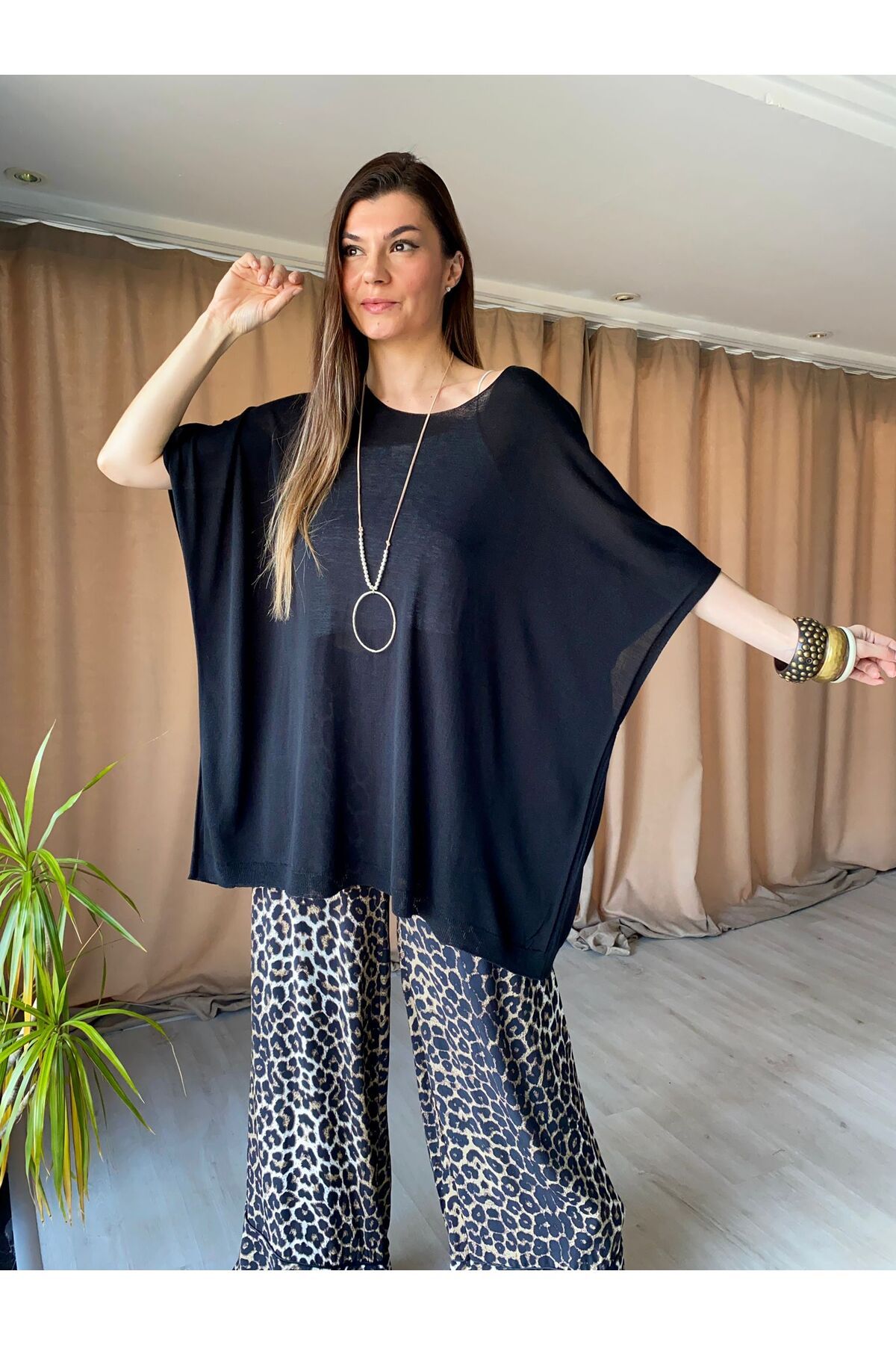 Store By Dilara Basic Oversize Viskon Tunik