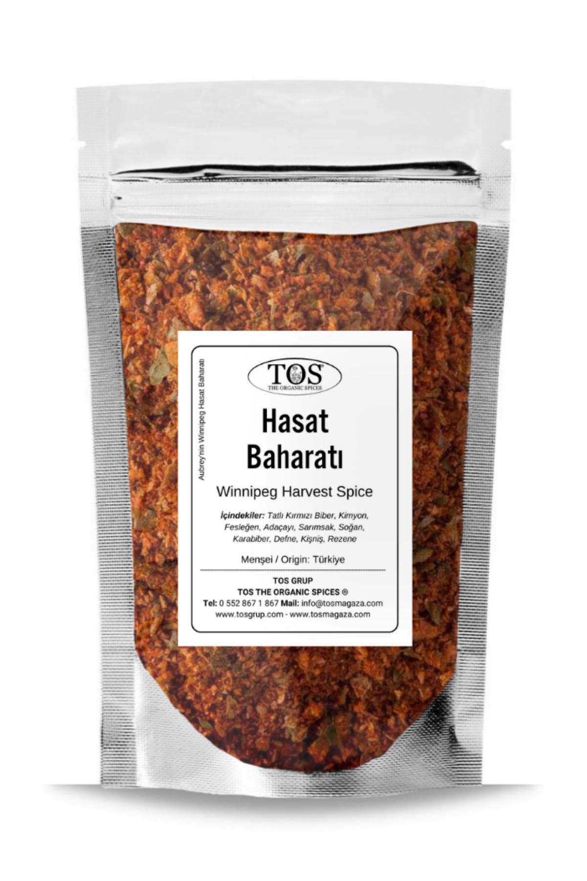 TOS The Organic Spices Aubrey'nin Winnipeg Hasat Baharatı 250 gr Aubrey's Winnipeg Harvest Spice