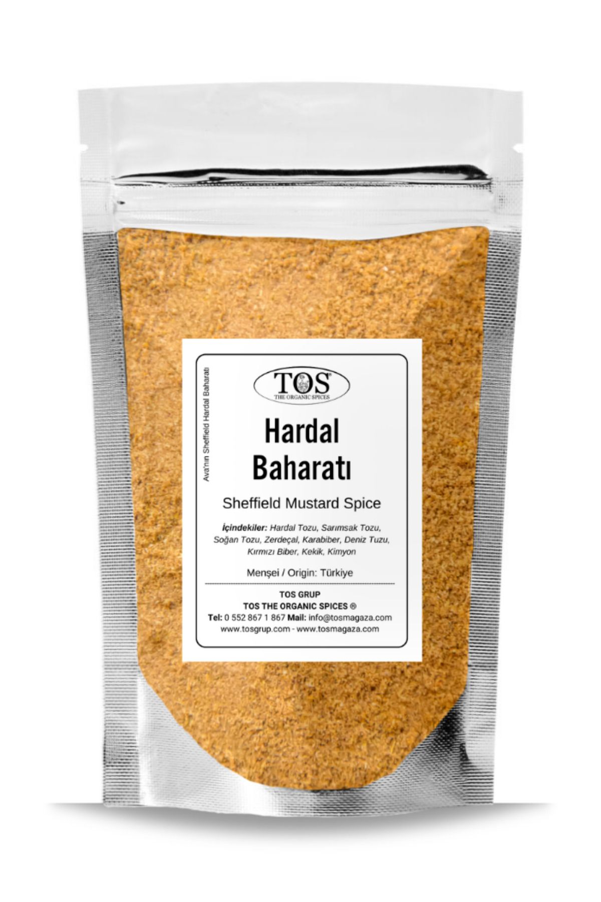 TOS The Organic Spices Ava'nın Sheffield Hardal Baharatı 250 gr Ava's Sheffield Mustard Spice