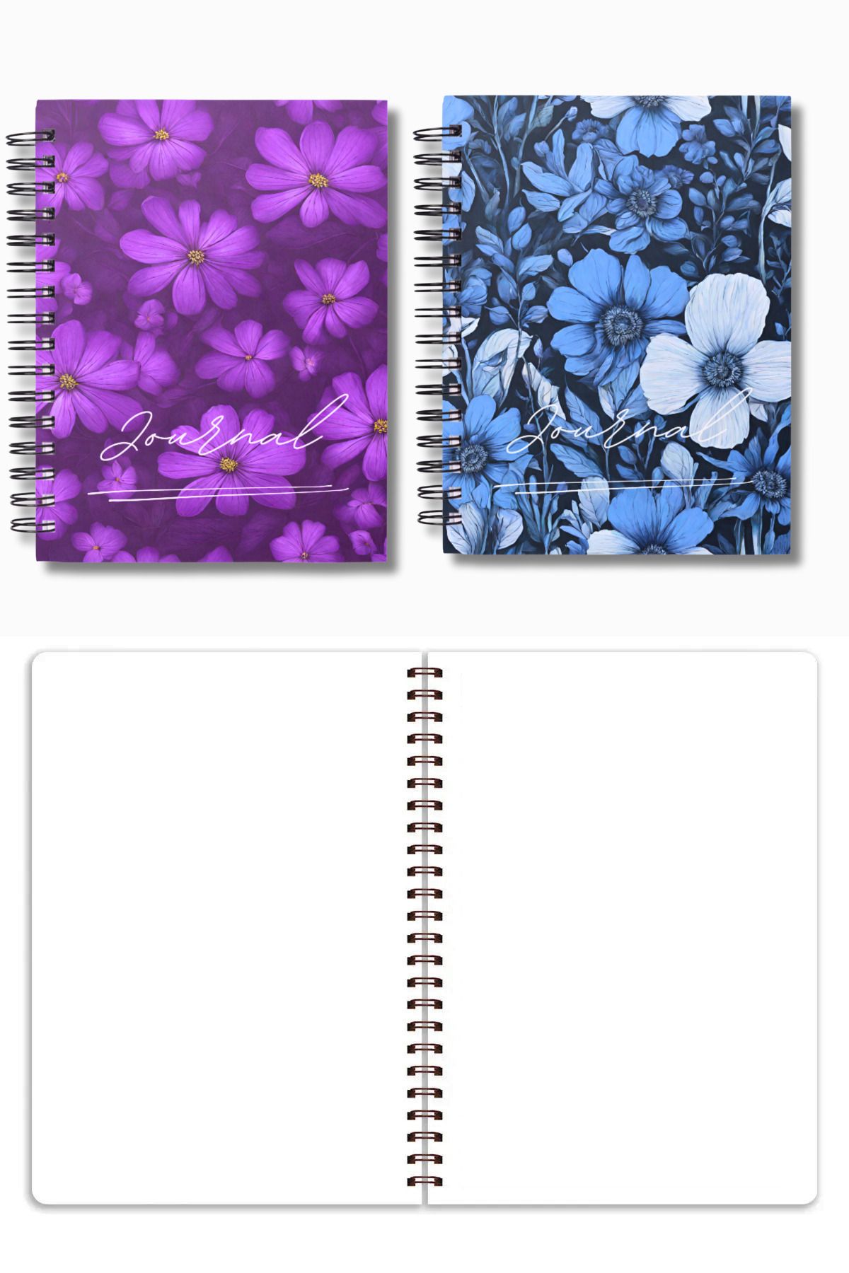 Craft-Spiralbound Notebook - A5 Size, 90 Sheets |   4 Pieces 5