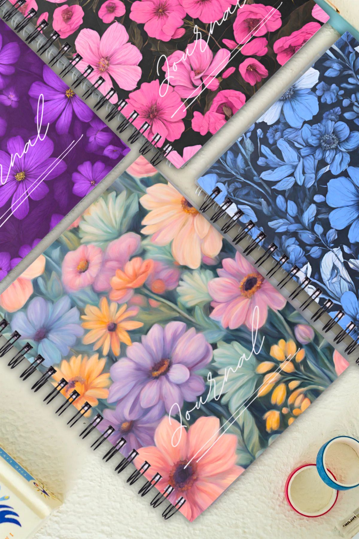 Craft-Spiralbound Notebook - A5 Size, 90 Sheets |   4 Pieces 2