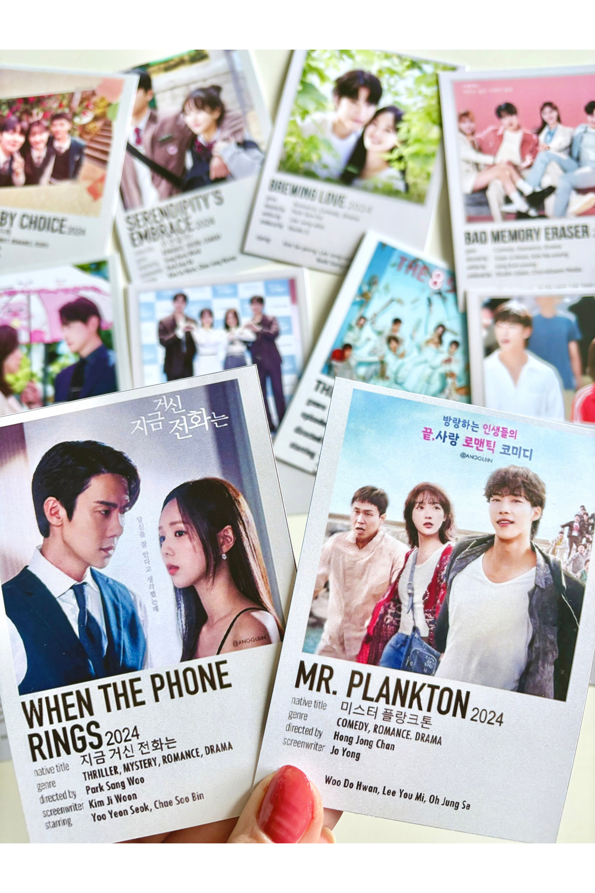 Pankart Evi 12 Adet Kdrama Kartları