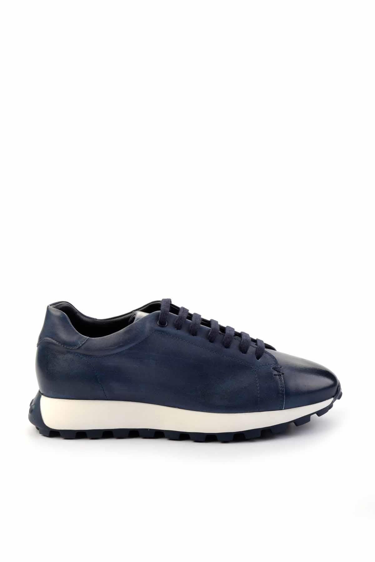 کفش ورزشی مردانه چرم اصل Indigo Nubuck E01901630101 Bambi