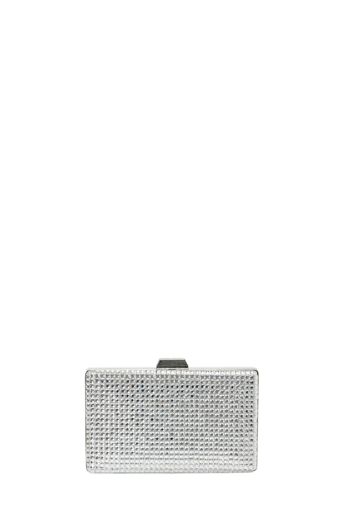 Nine West JOSTONE 5FX Gümüş Kadın Clutch