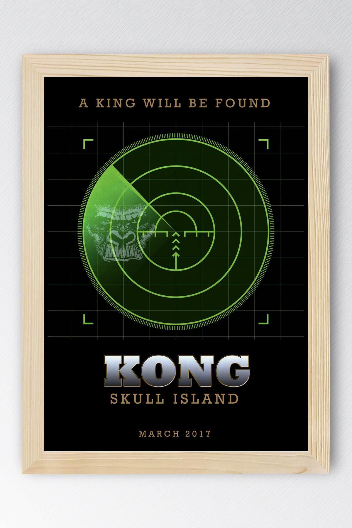 Saturn Kong Skull Island Çerçeveli Tablo - Kafatası Adası Film Posteri Tablo