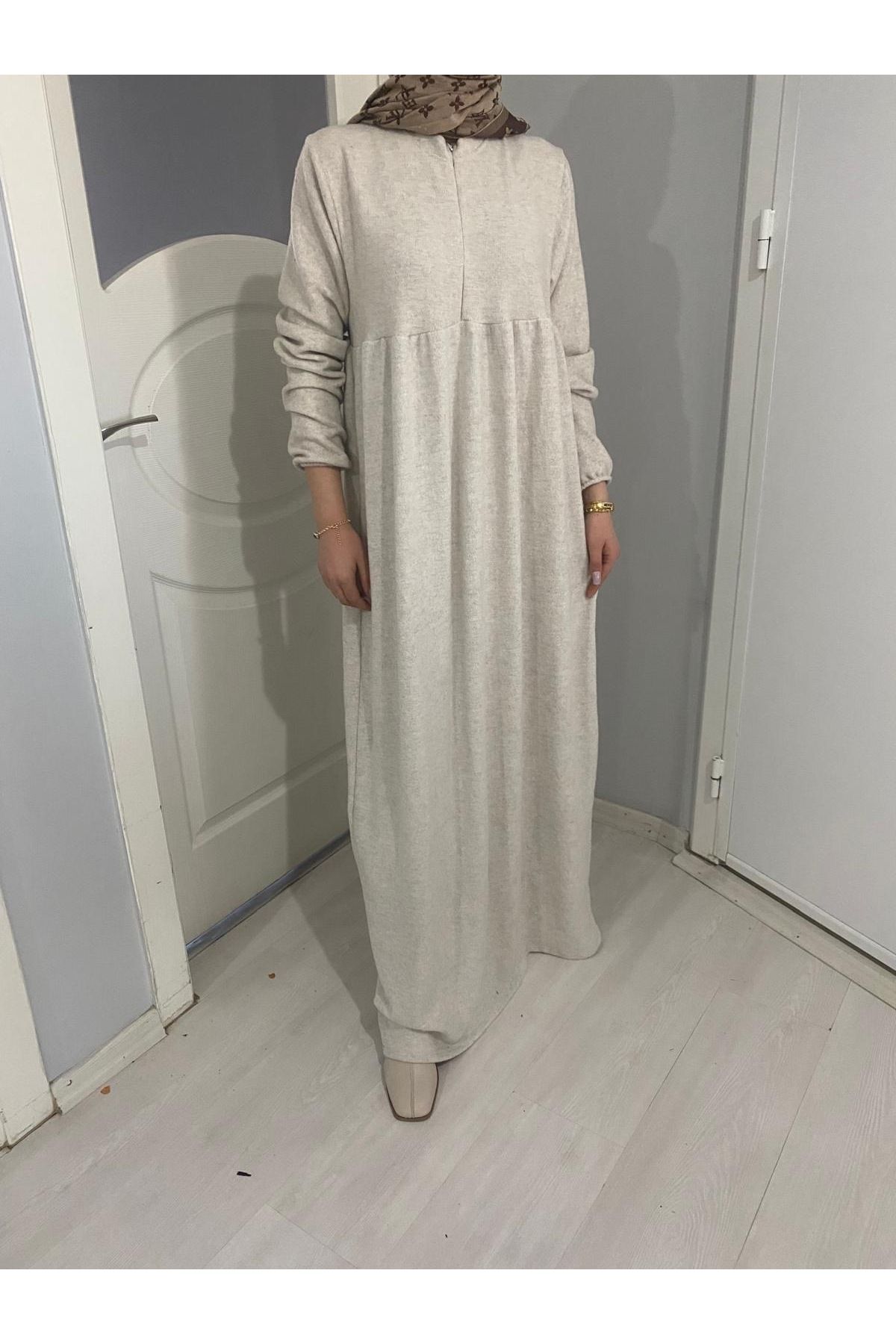 Nasr Textil Oversize Penye Tesettür Elbise