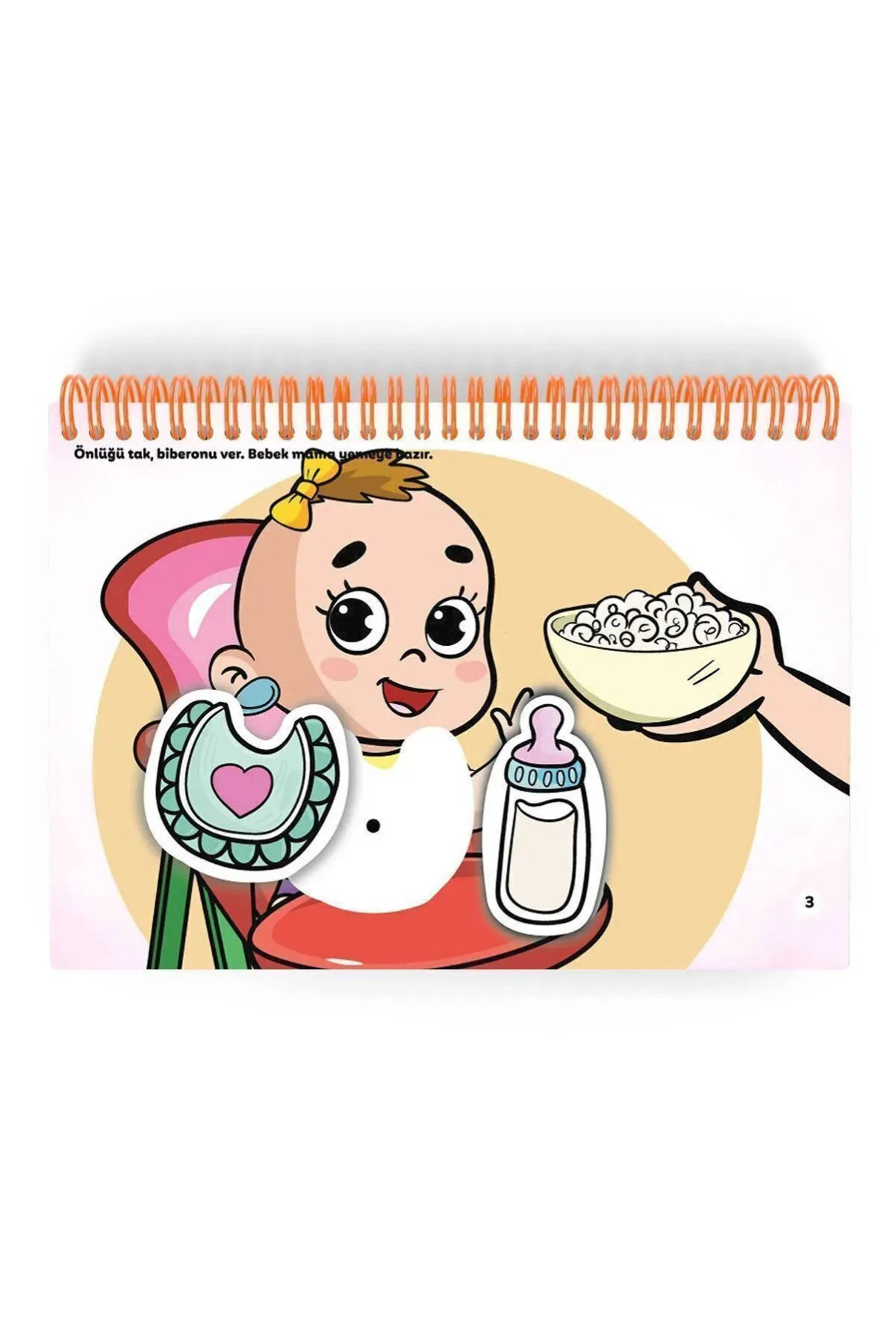 Çocuk Akademi Cırt Cırt Vakti 9-16 Ay Kız Bebek Kitabı ve Tuvalete Gidiyorum Cırt Cırtlı Etkinlik Kitabı fotoğrafı 2 (önizleme)