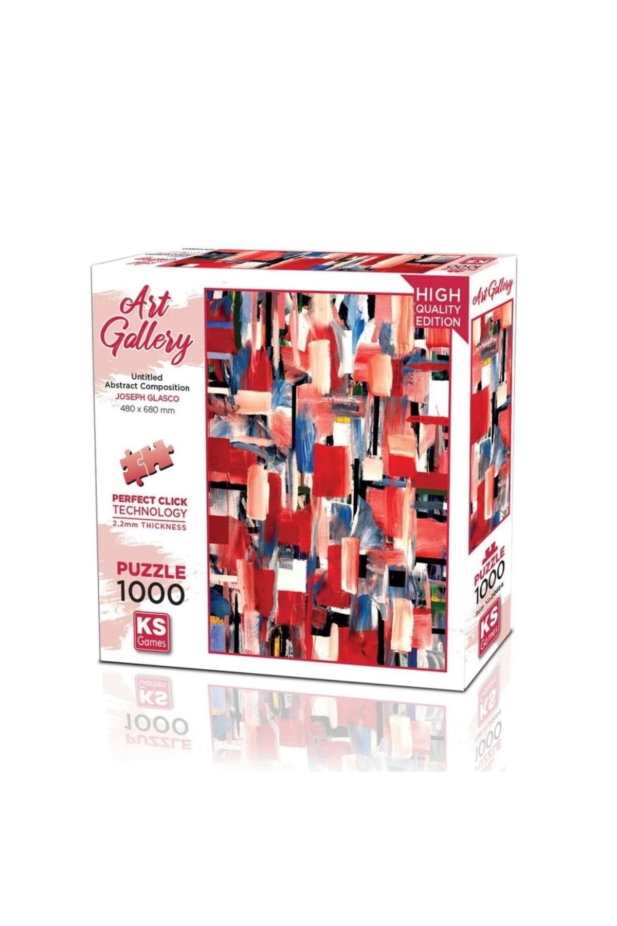 GLIMMERY Nessiworld   20664 Untitled Abstract Composition 1000 Parça Puzzle