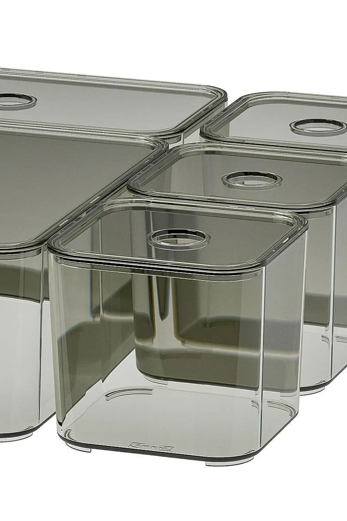 Binbirreyon-5 Pieces Organize Box with Lid - Drawer Organizer Dd044 4