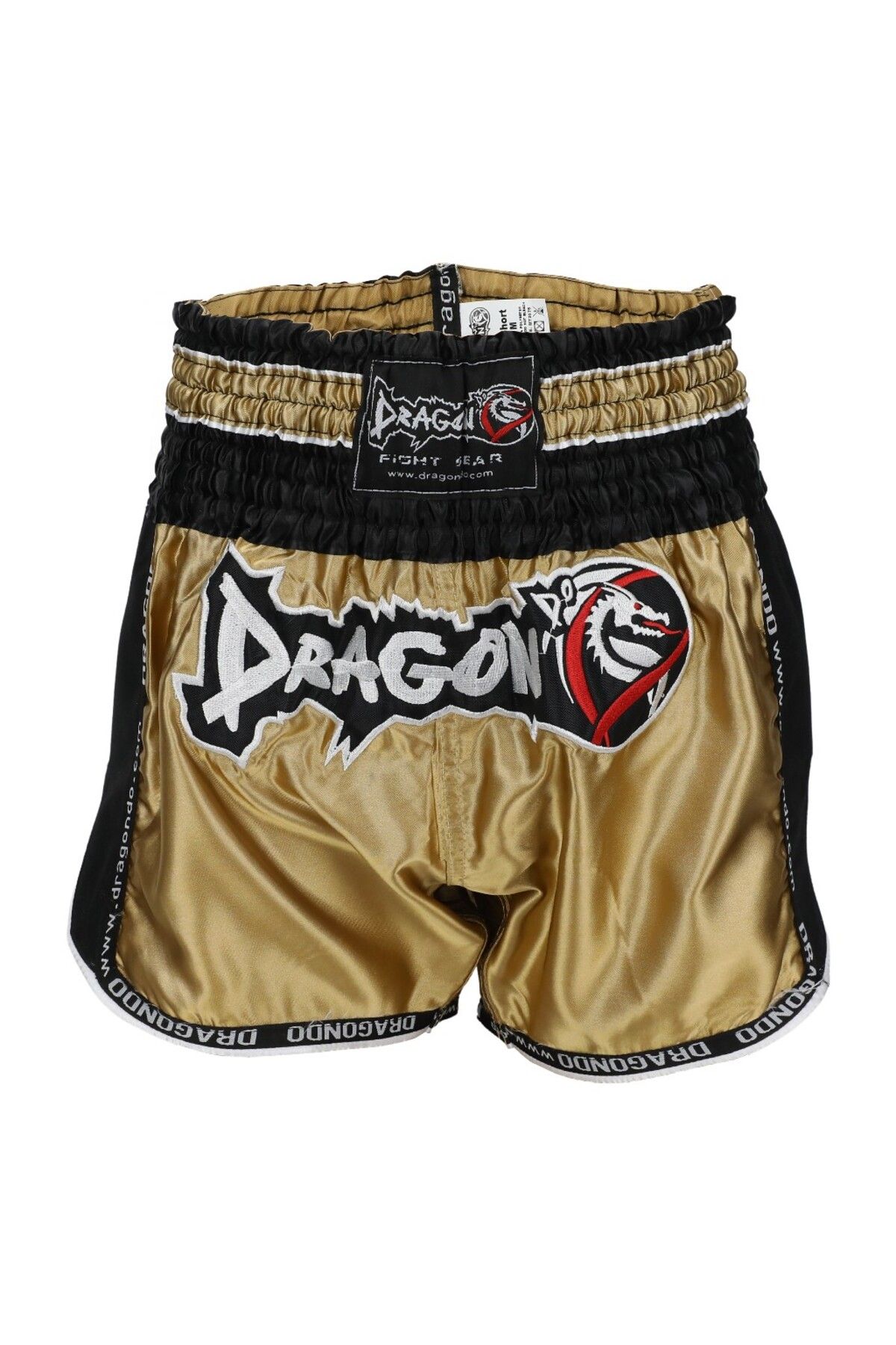 Dragondo MT3075 Retro NEO Muaythai Şortu Gold Muay Thai Şort Altın