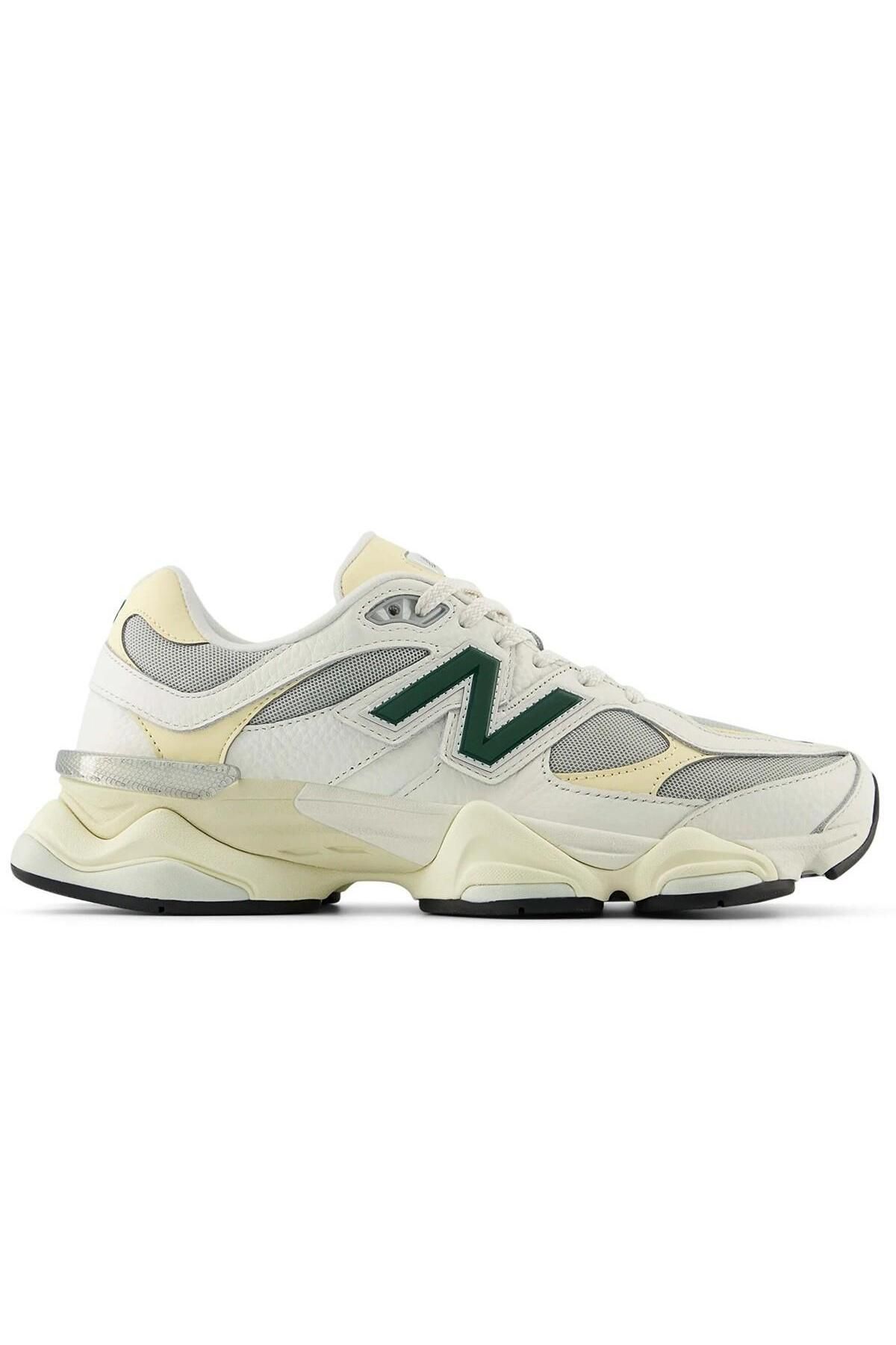 New Balance 9060 Hakiki Deri Unisex Günlük Spor Ayakkabı Beyaz